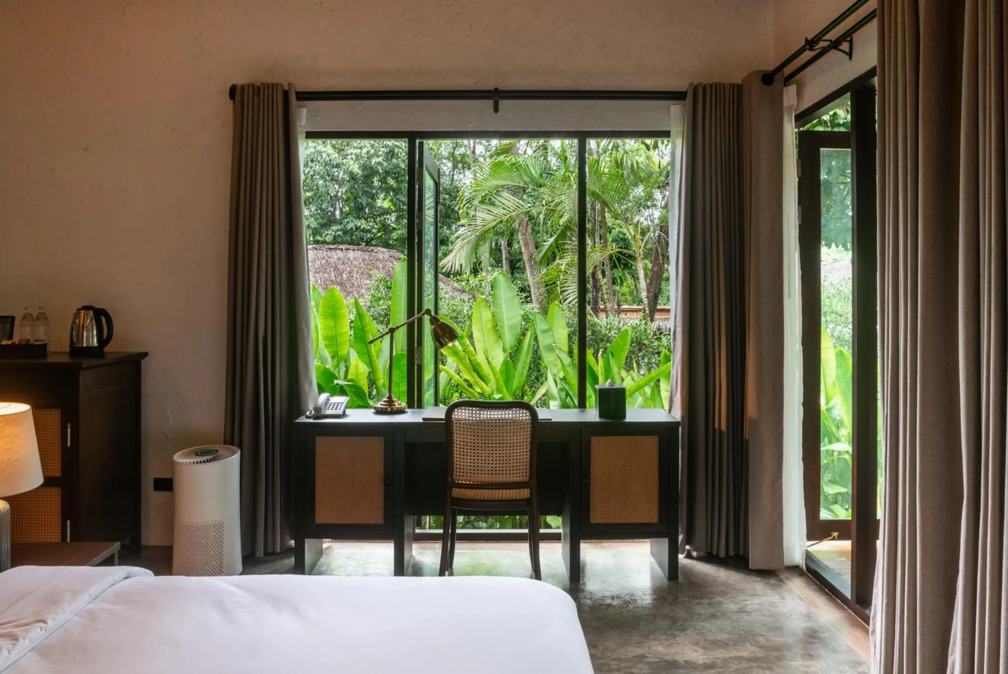 View (from property/room), Bed in Phapok Eco Resort