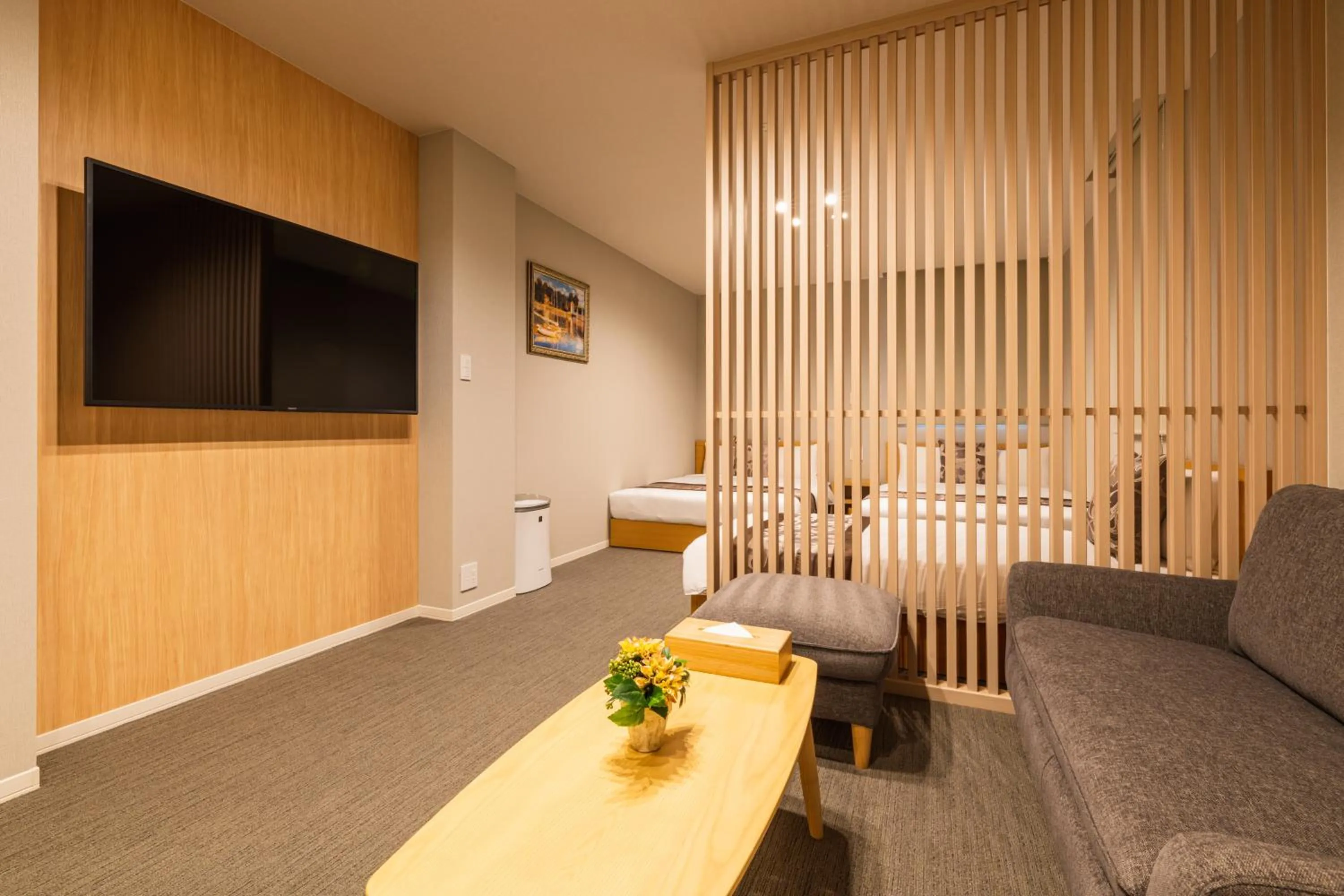 Living room in GRAND BASE Nagasaki Chukagai