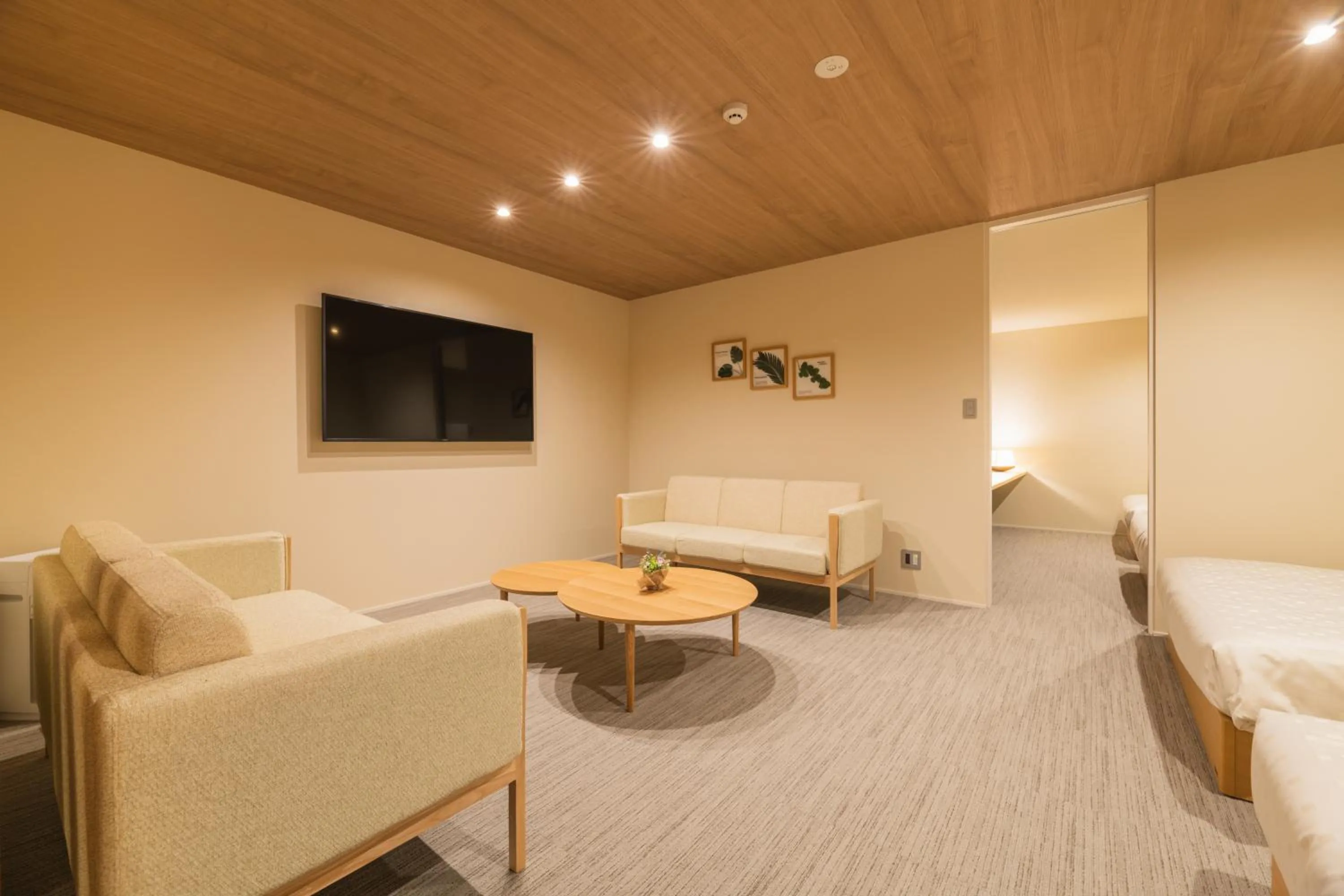 Photo of the whole room, Bed in HOTEL All Stay Hakata Kukodori