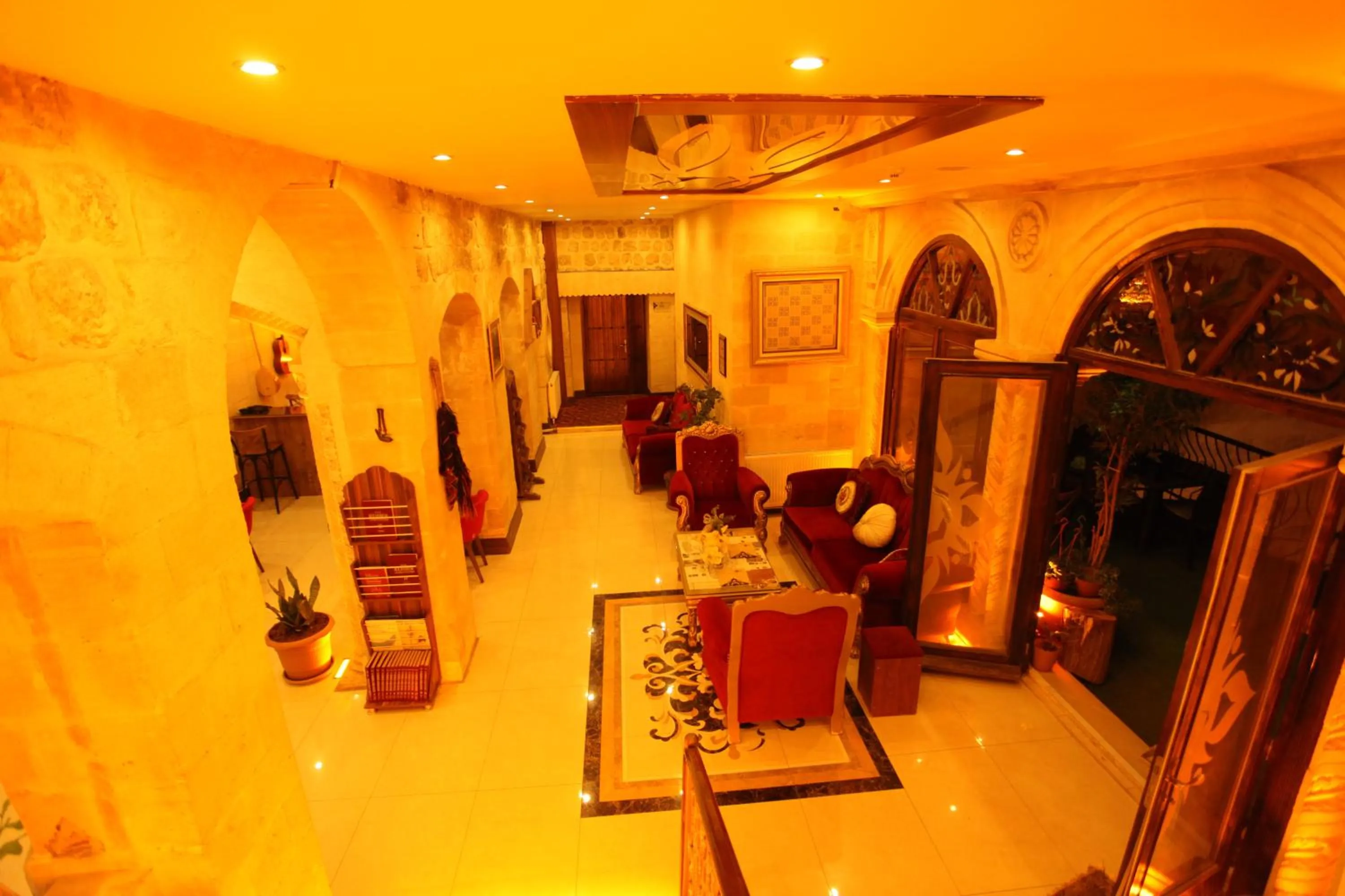 Seating area in Tuğhan Hotel