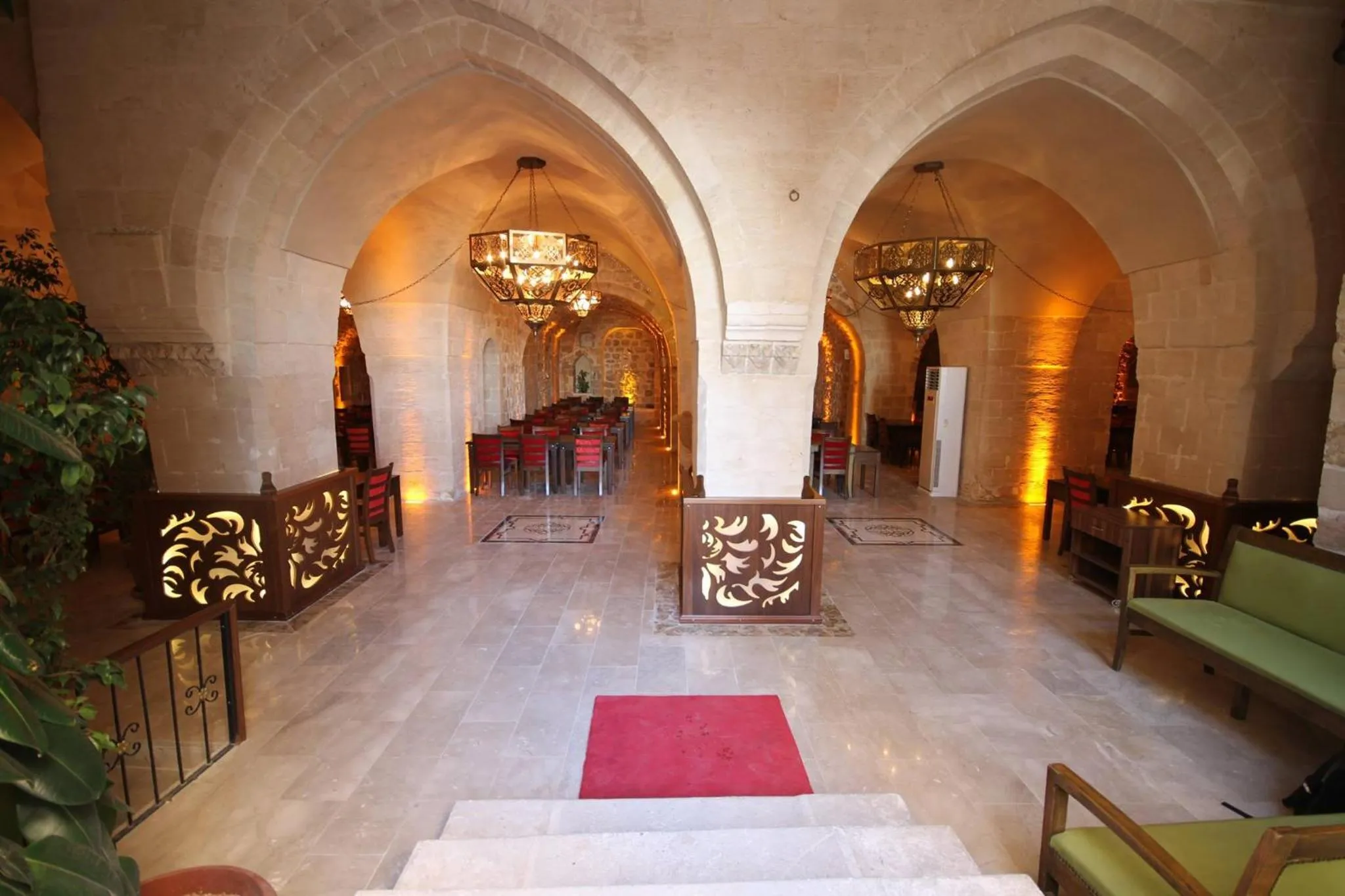 Seating area in Tuğhan Hotel