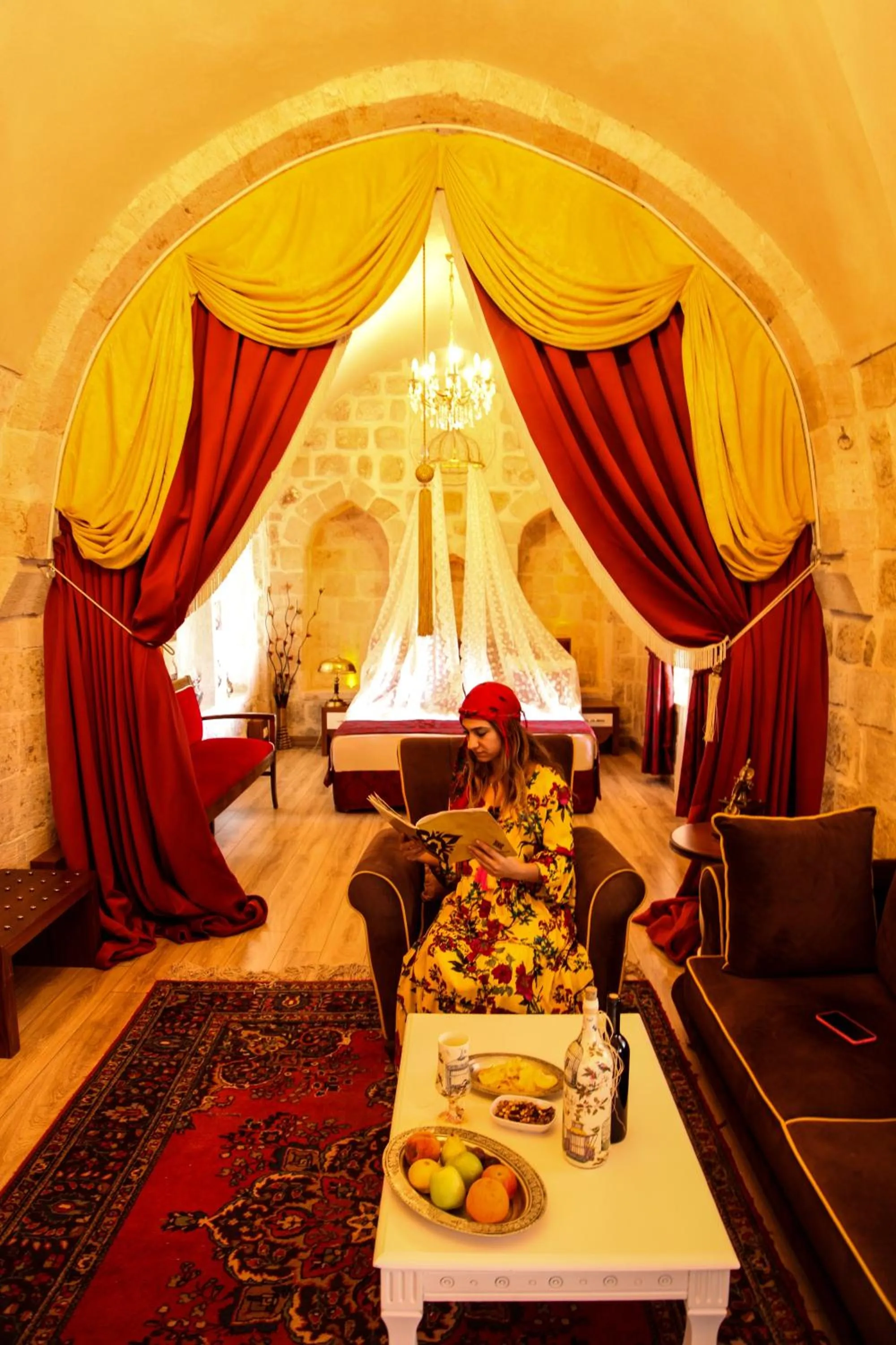 Living room in Tuğhan Hotel