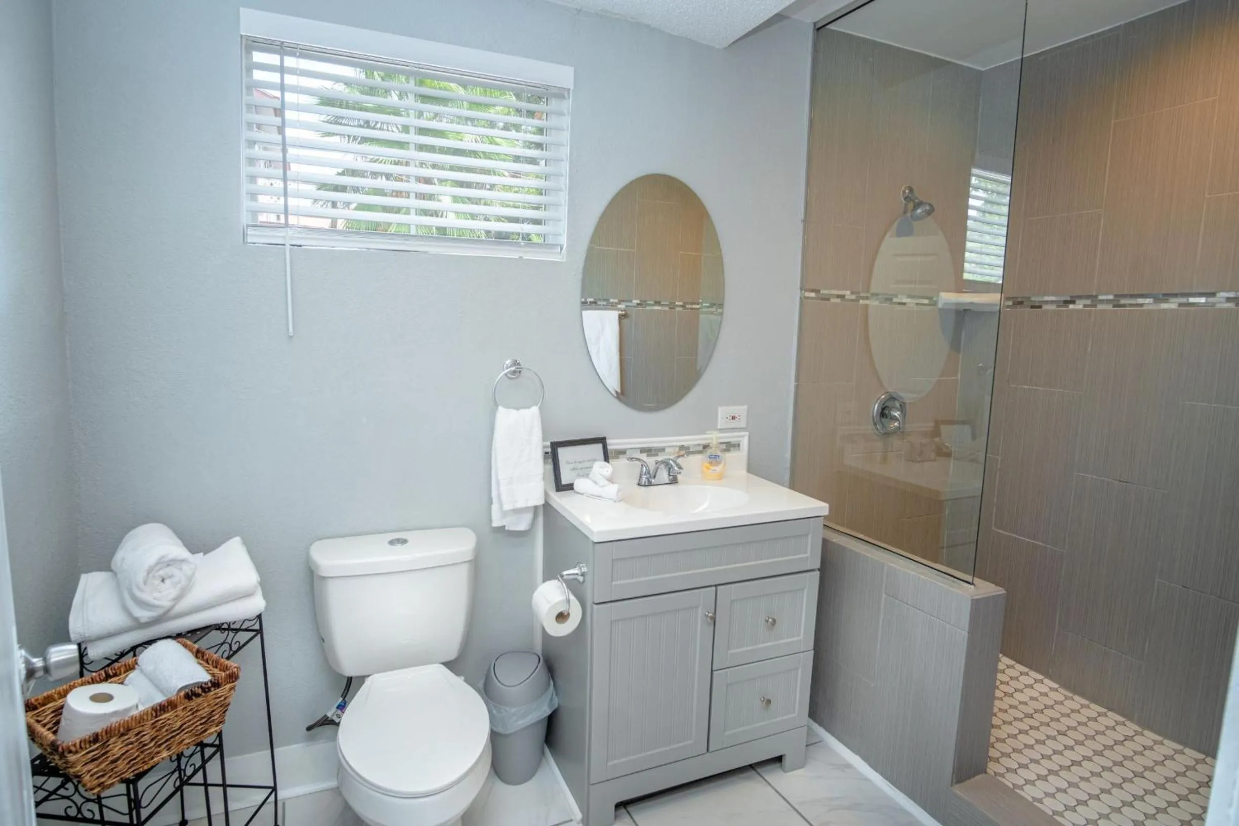 Bathroom in Remodeled Historic 2BR 1BA House Near Downtown