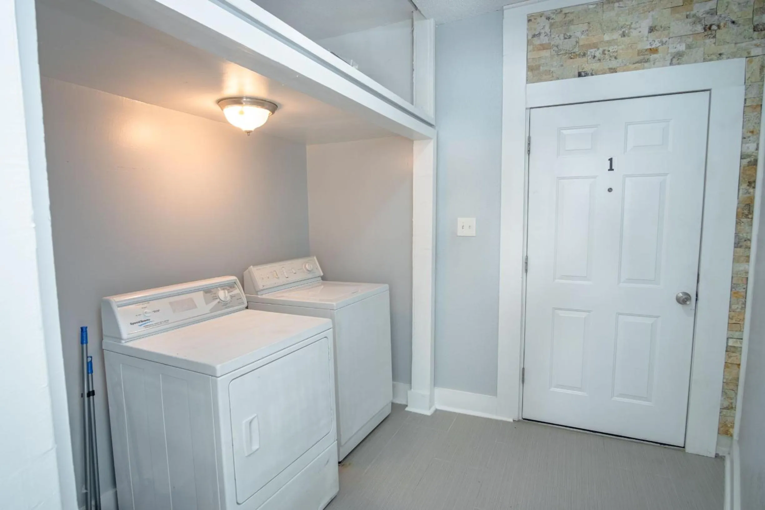 laundry in Remodeled Historic 2BR 1BA House Near Downtown