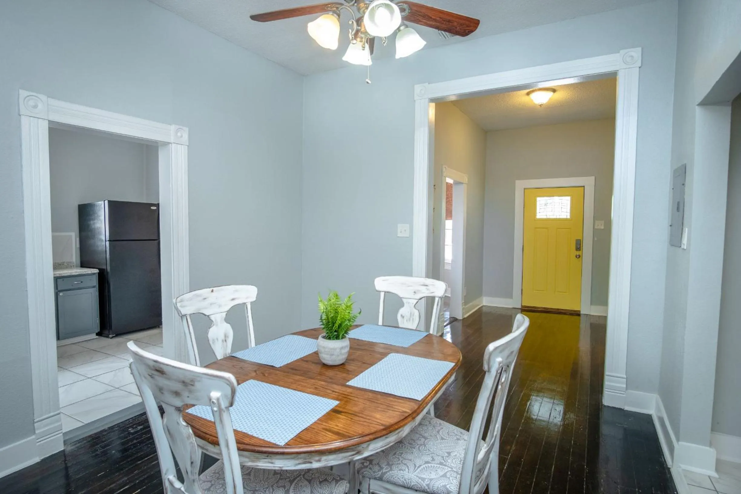 Dining area in Remodeled Historic 2BR 1BA House Near Downtown