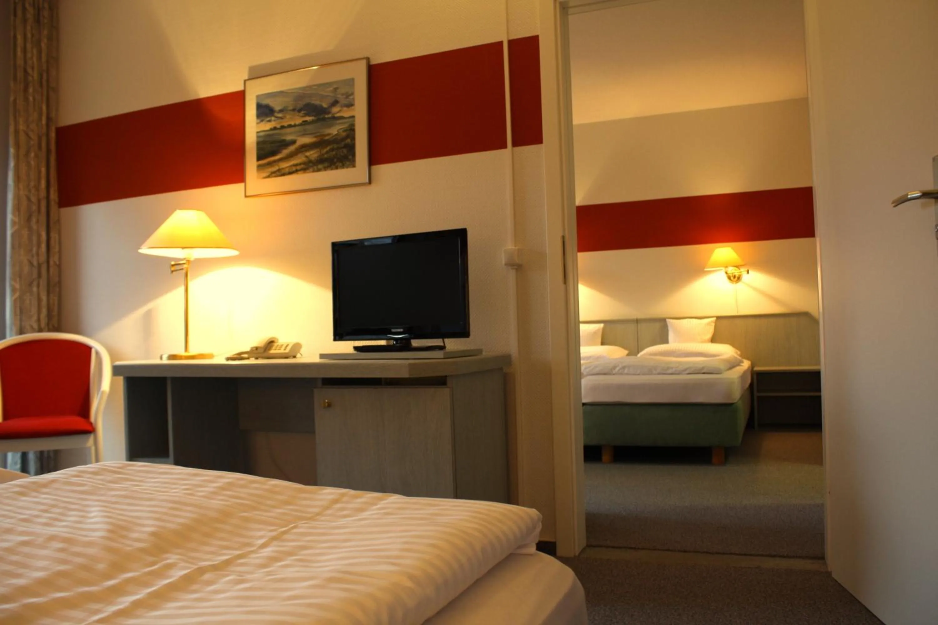 Photo of the whole room, Bed in Lindenhotel Stralsund