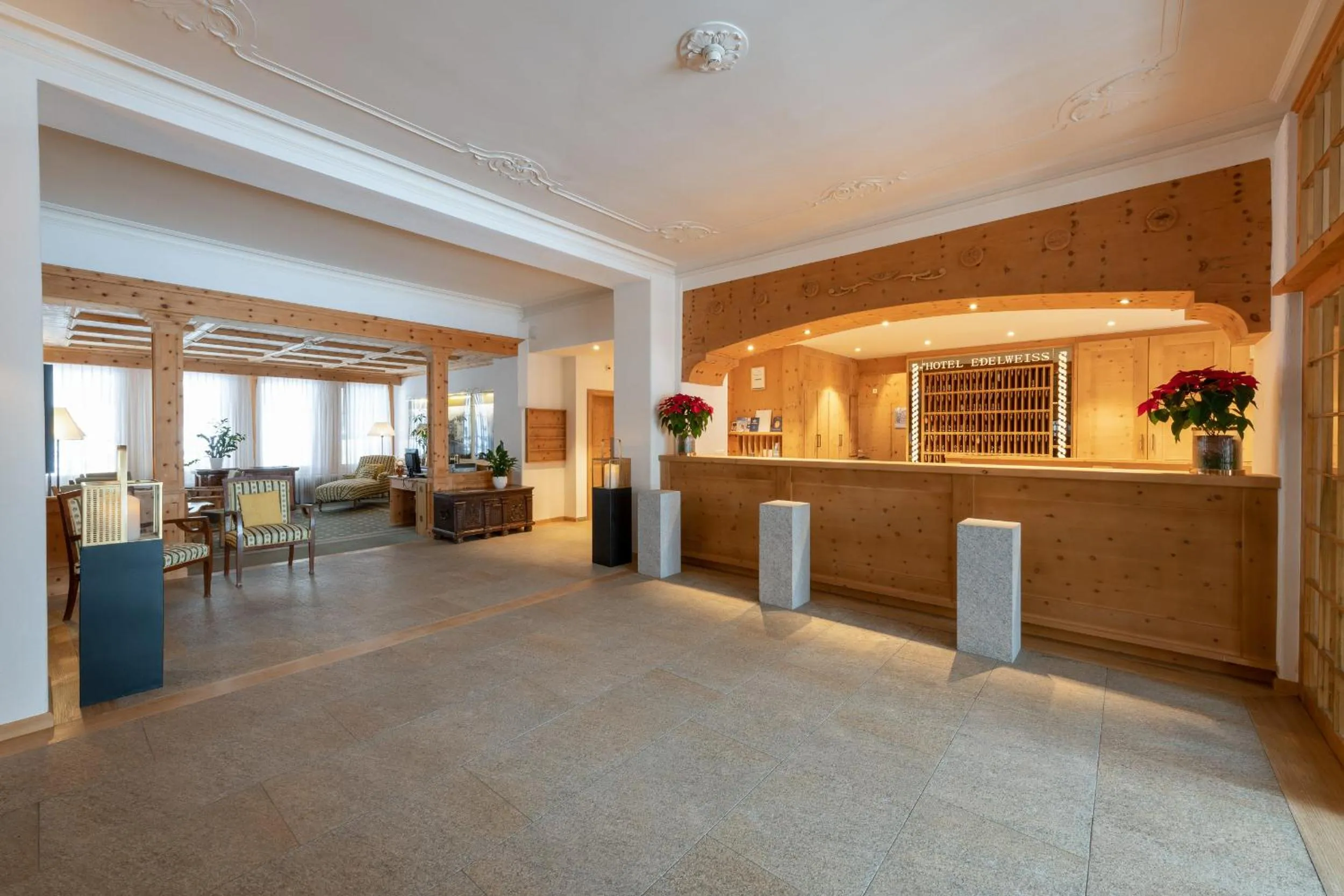 Lobby or reception in Edelweiss Swiss Quality Hotel