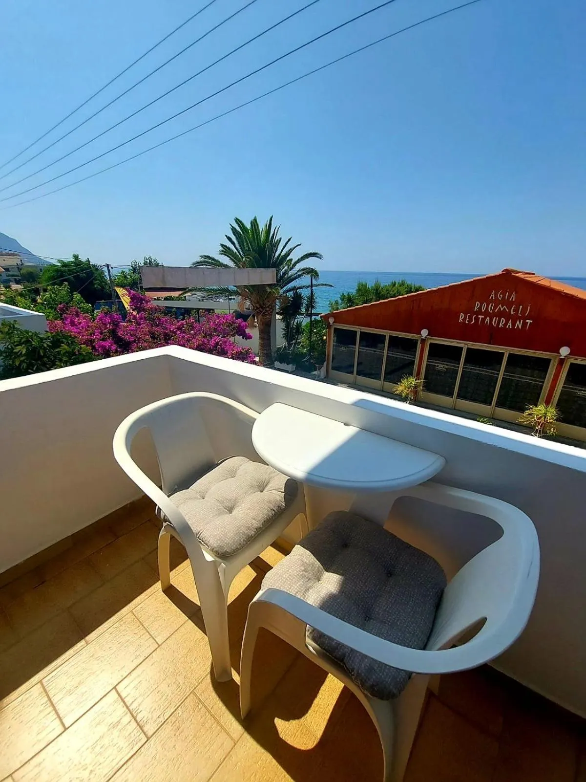 Balcony/Terrace in Agia Roumeli Hotel adults only