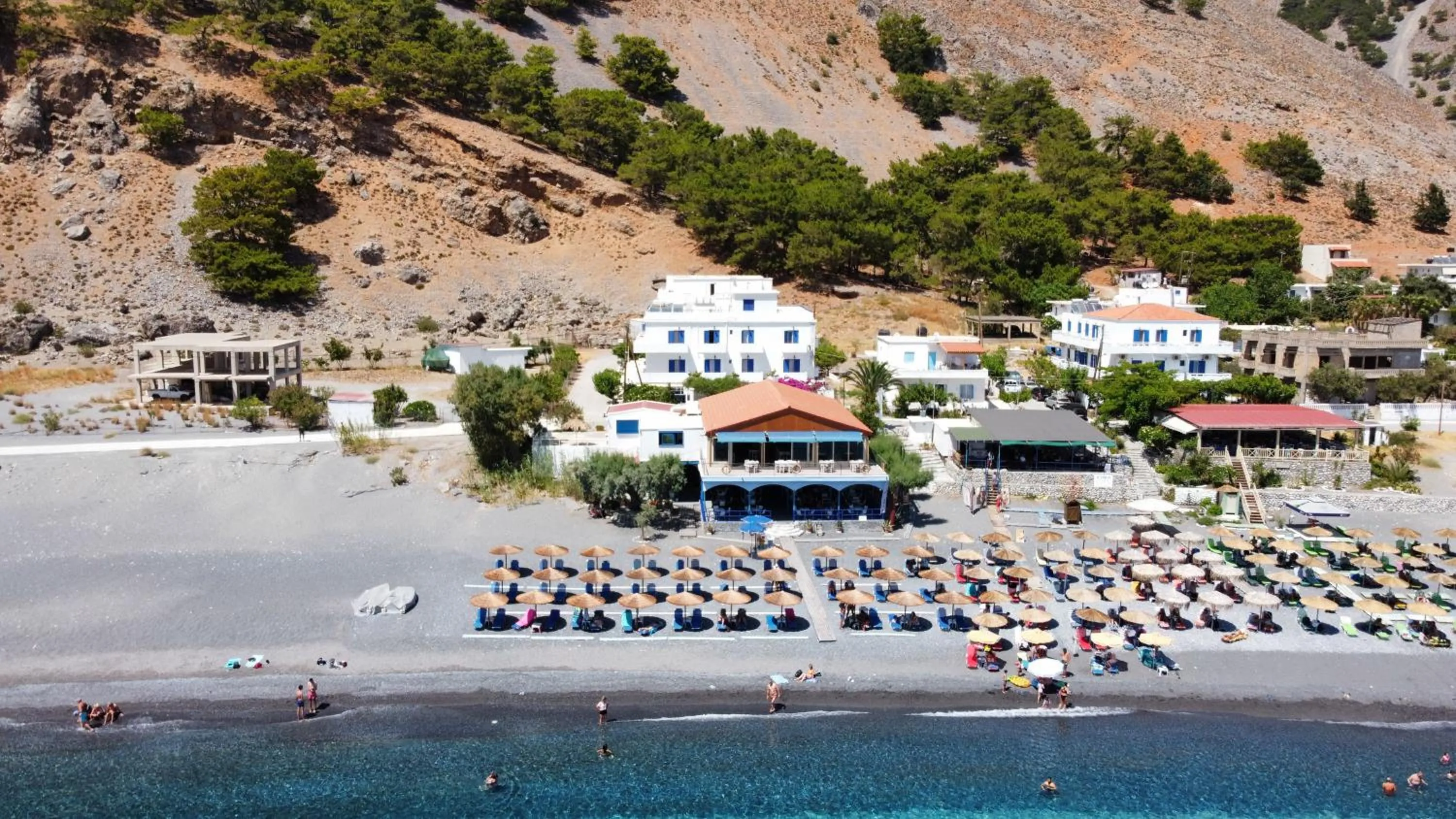 Bird's eye view in Agia Roumeli Hotel adults only