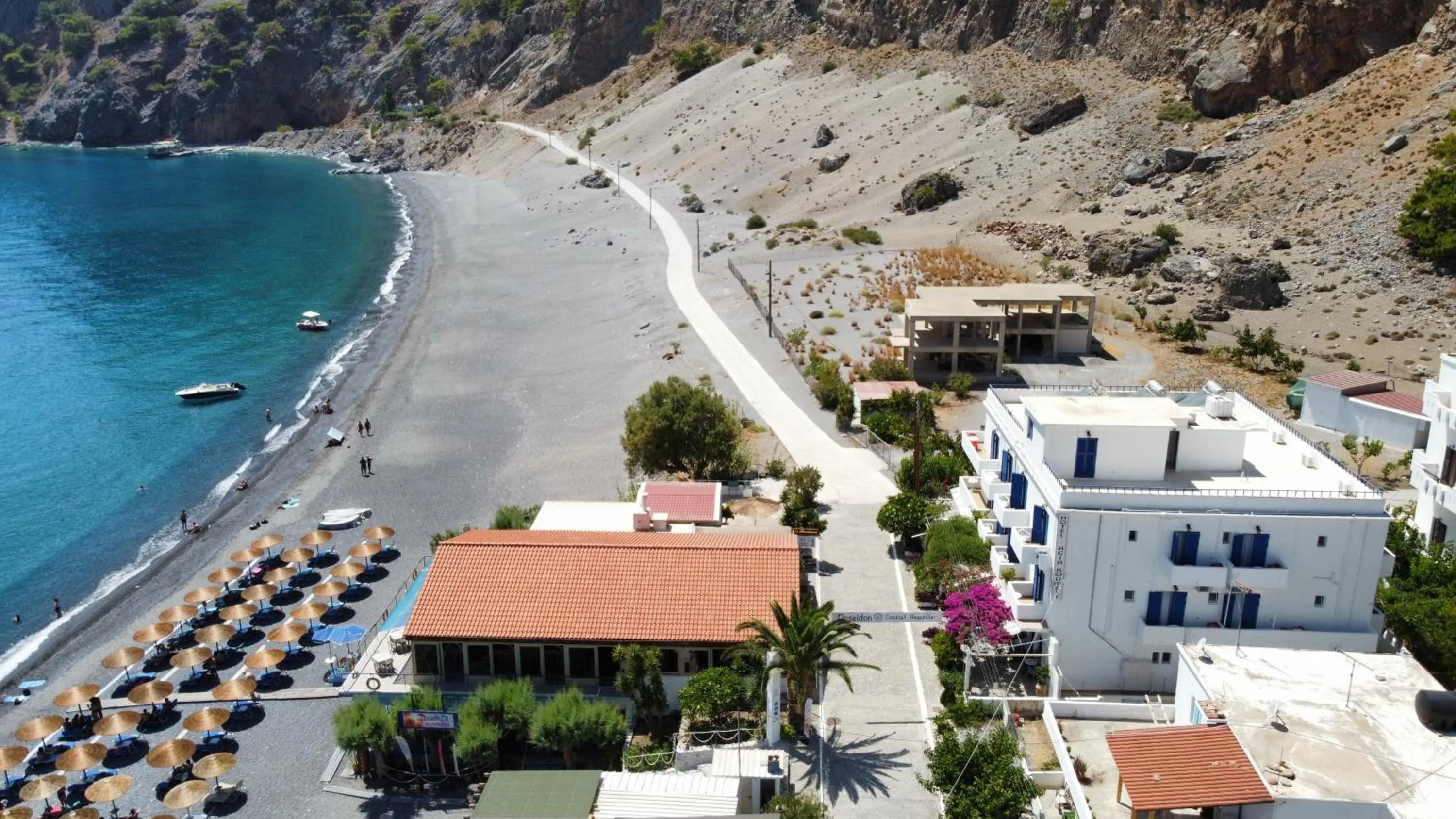 Bird's eye view in Agia Roumeli Hotel adults only