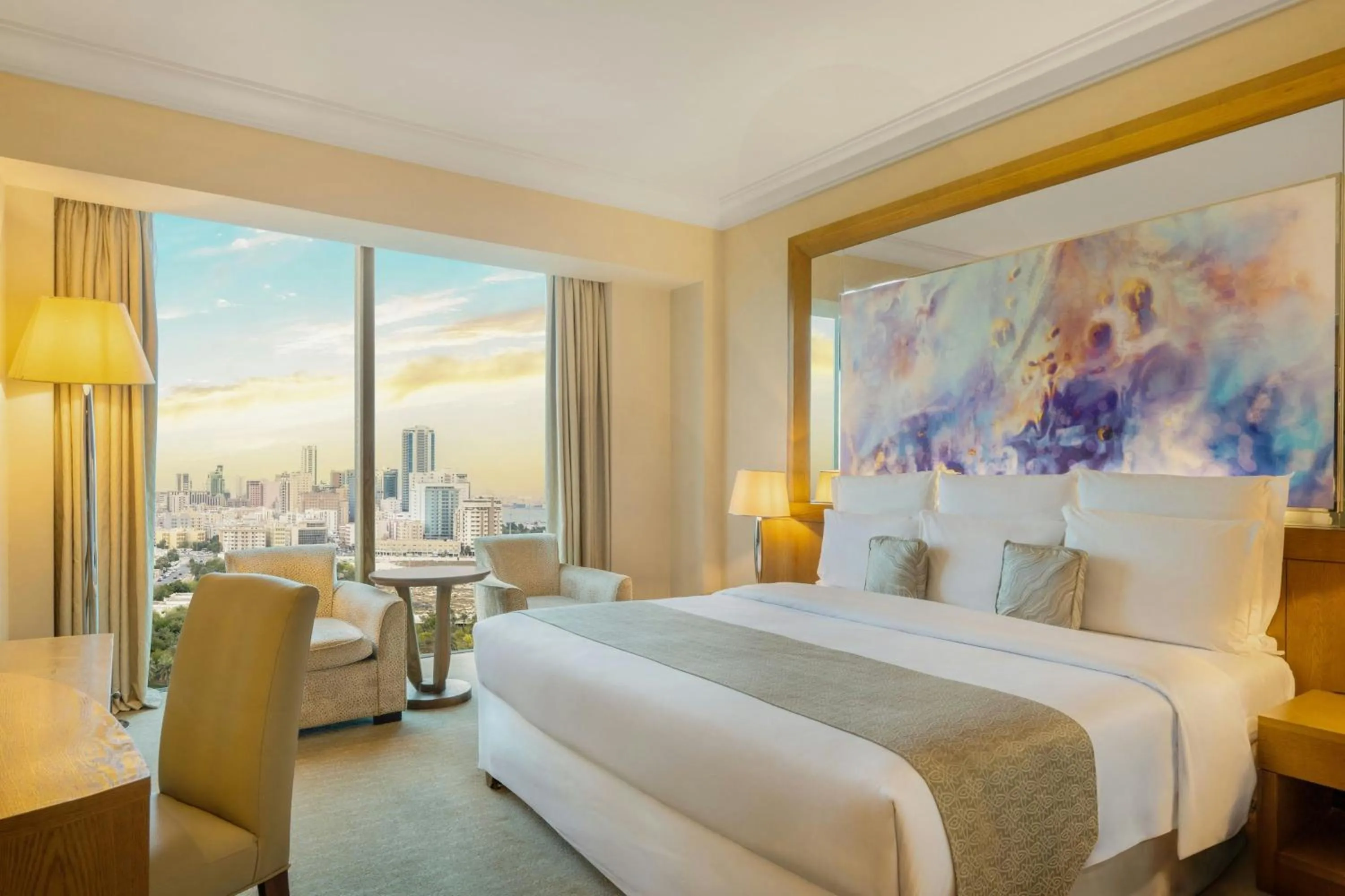 Photo of the whole room, Bed in Gulf Hotel Bahrain Convention and SPA