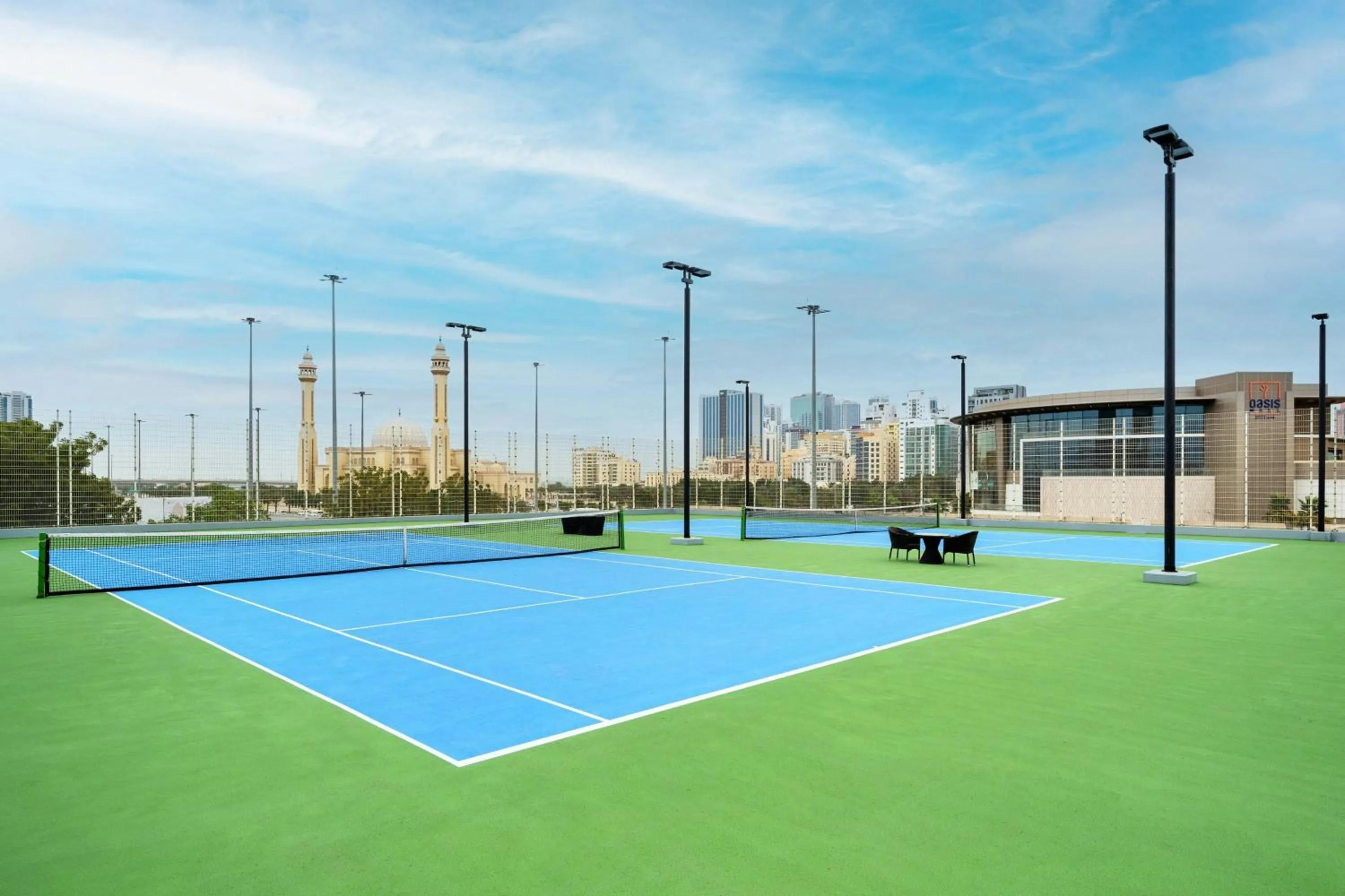 Tennis court in Gulf Hotel Bahrain Convention and SPA