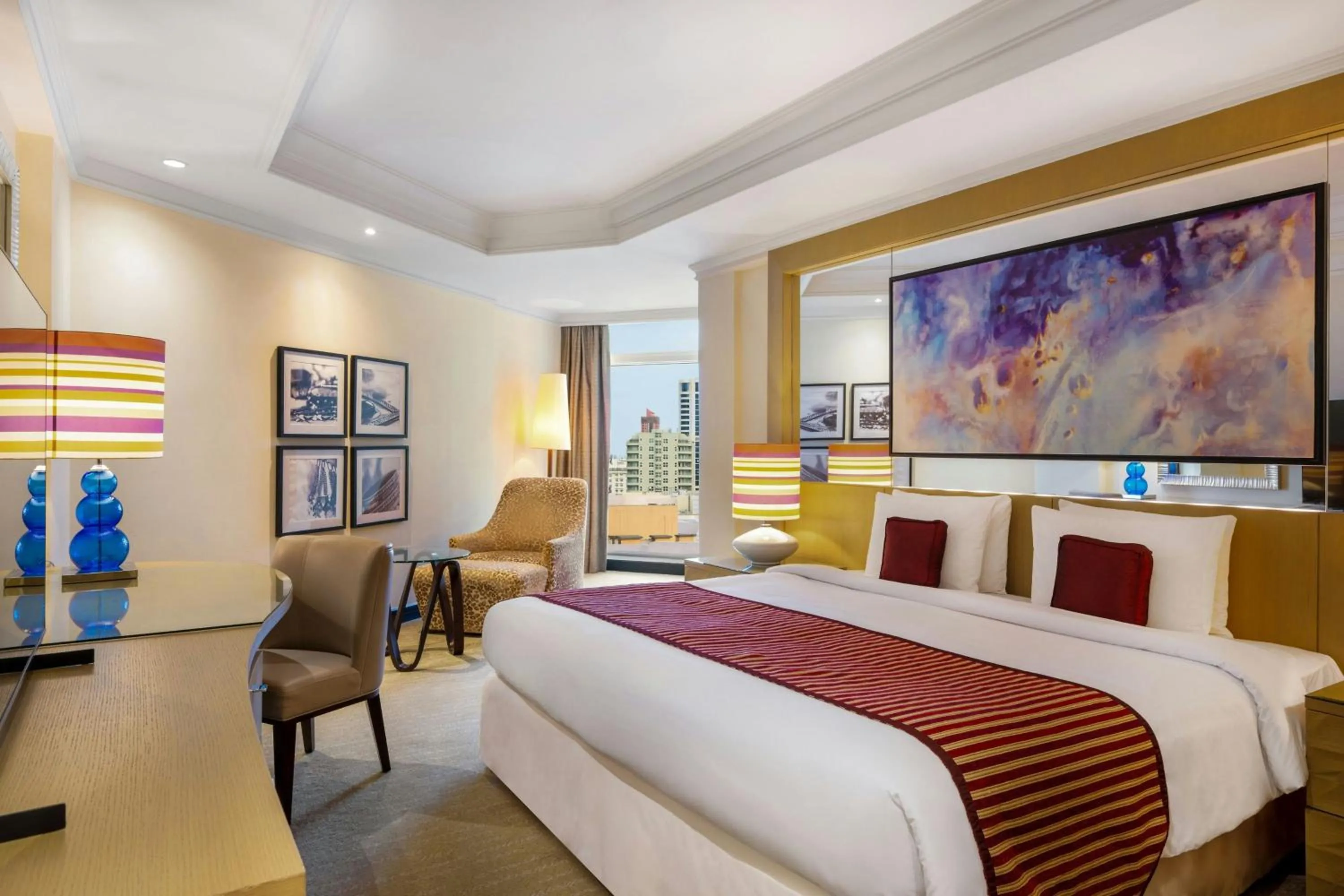 Photo of the whole room, Bed in Gulf Hotel Bahrain Convention and SPA