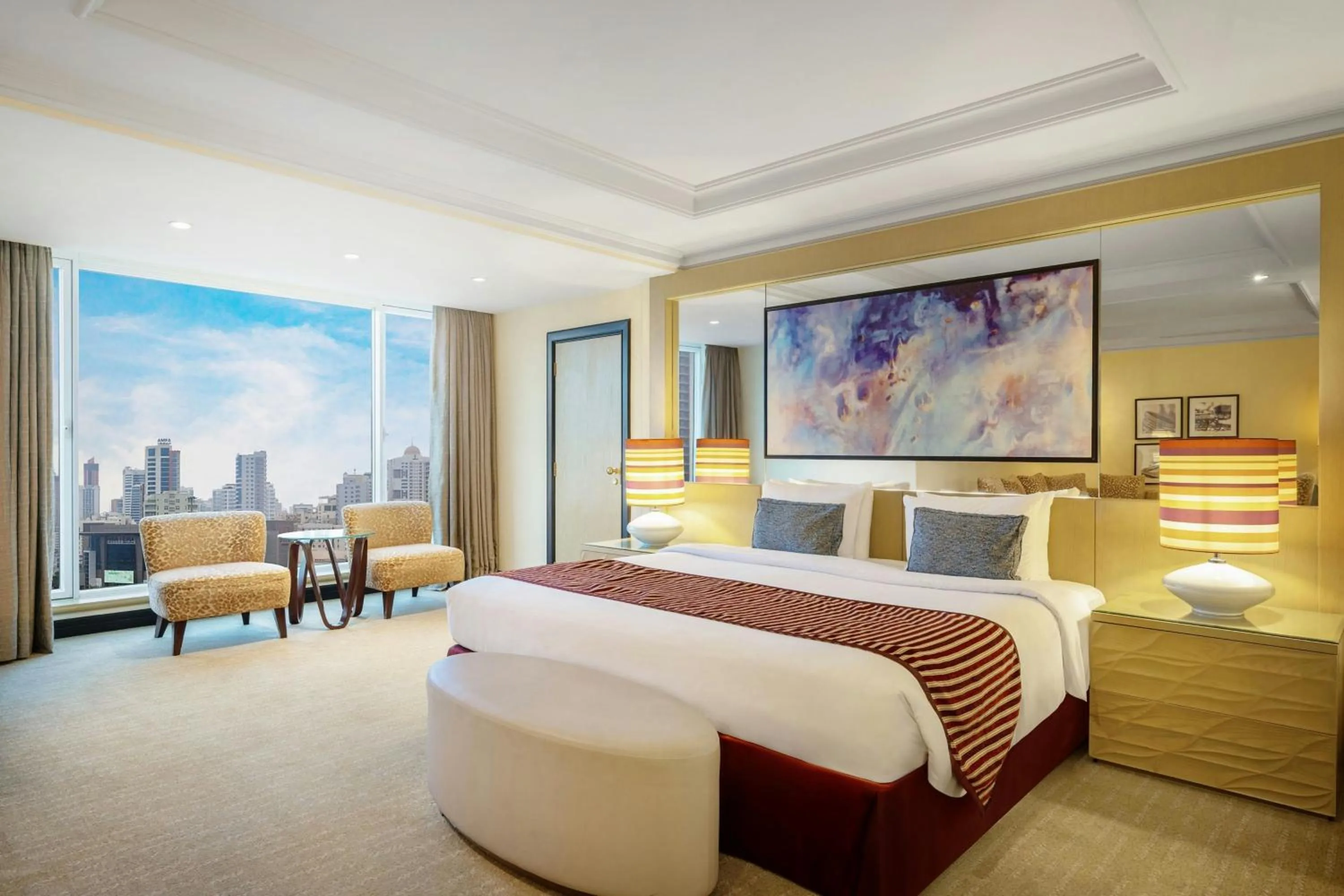 Photo of the whole room, Bed in Gulf Hotel Bahrain Convention and SPA