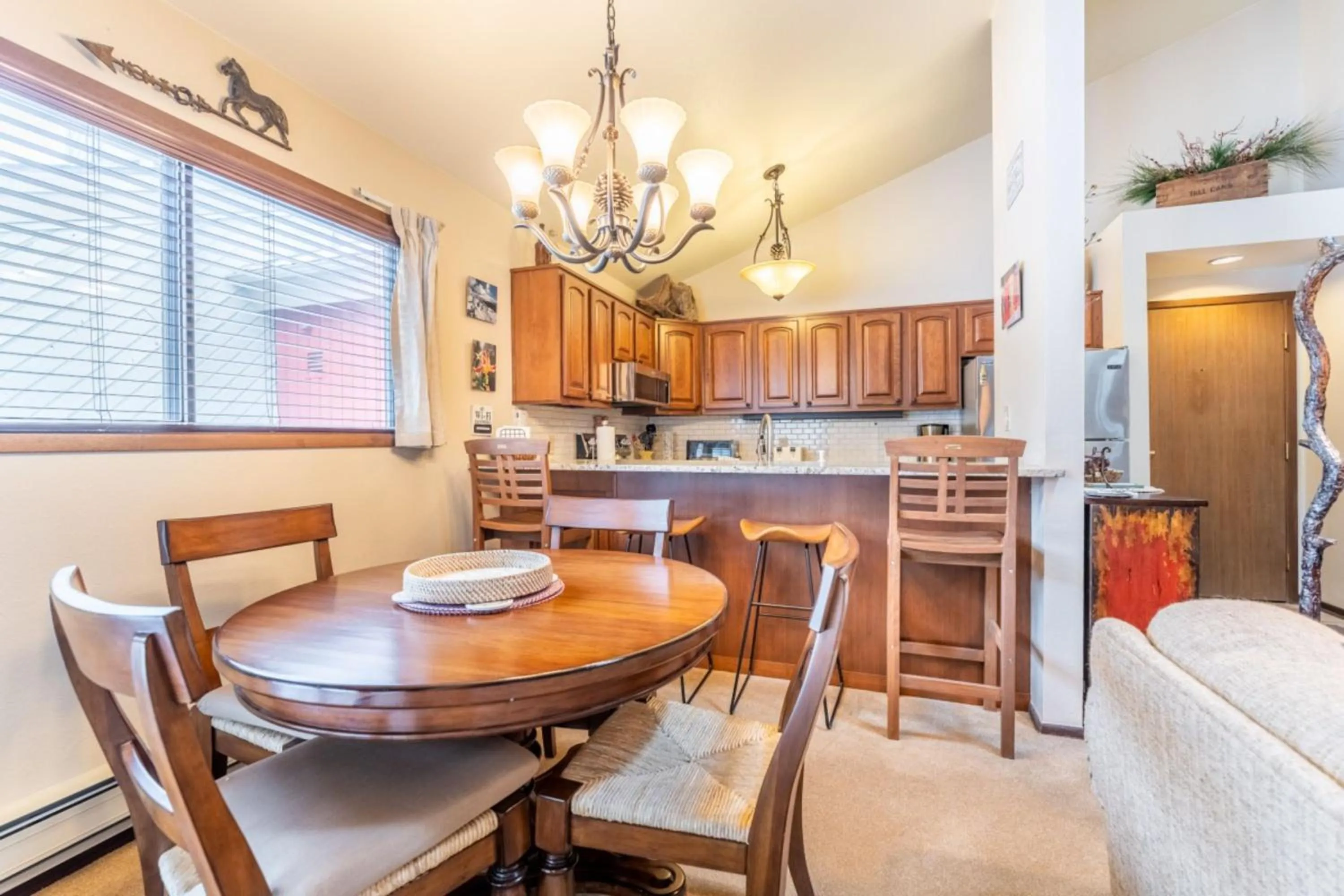 Dining area in Flying Dutchman by Summit County Mountain Retreats