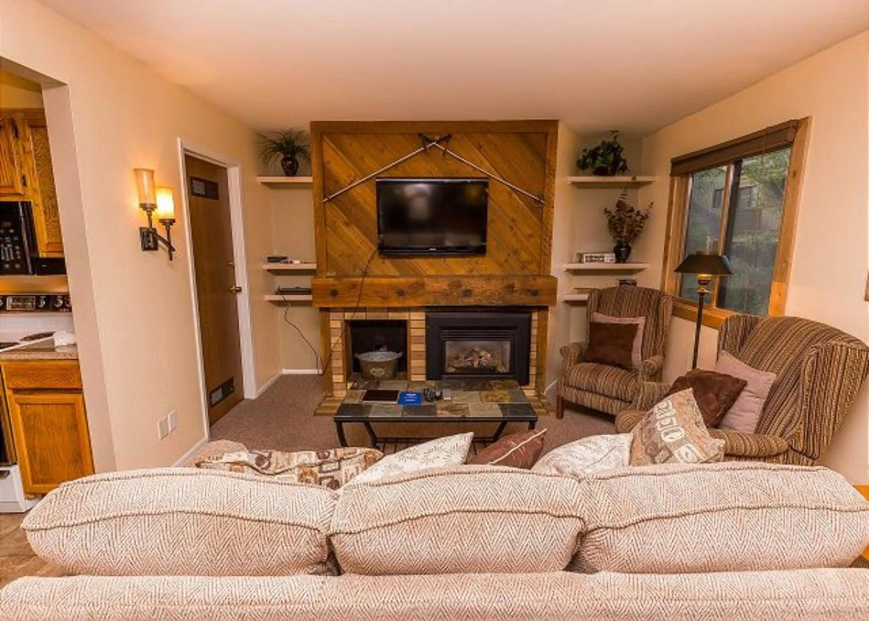 Living room in Flying Dutchman by Summit County Mountain Retreats