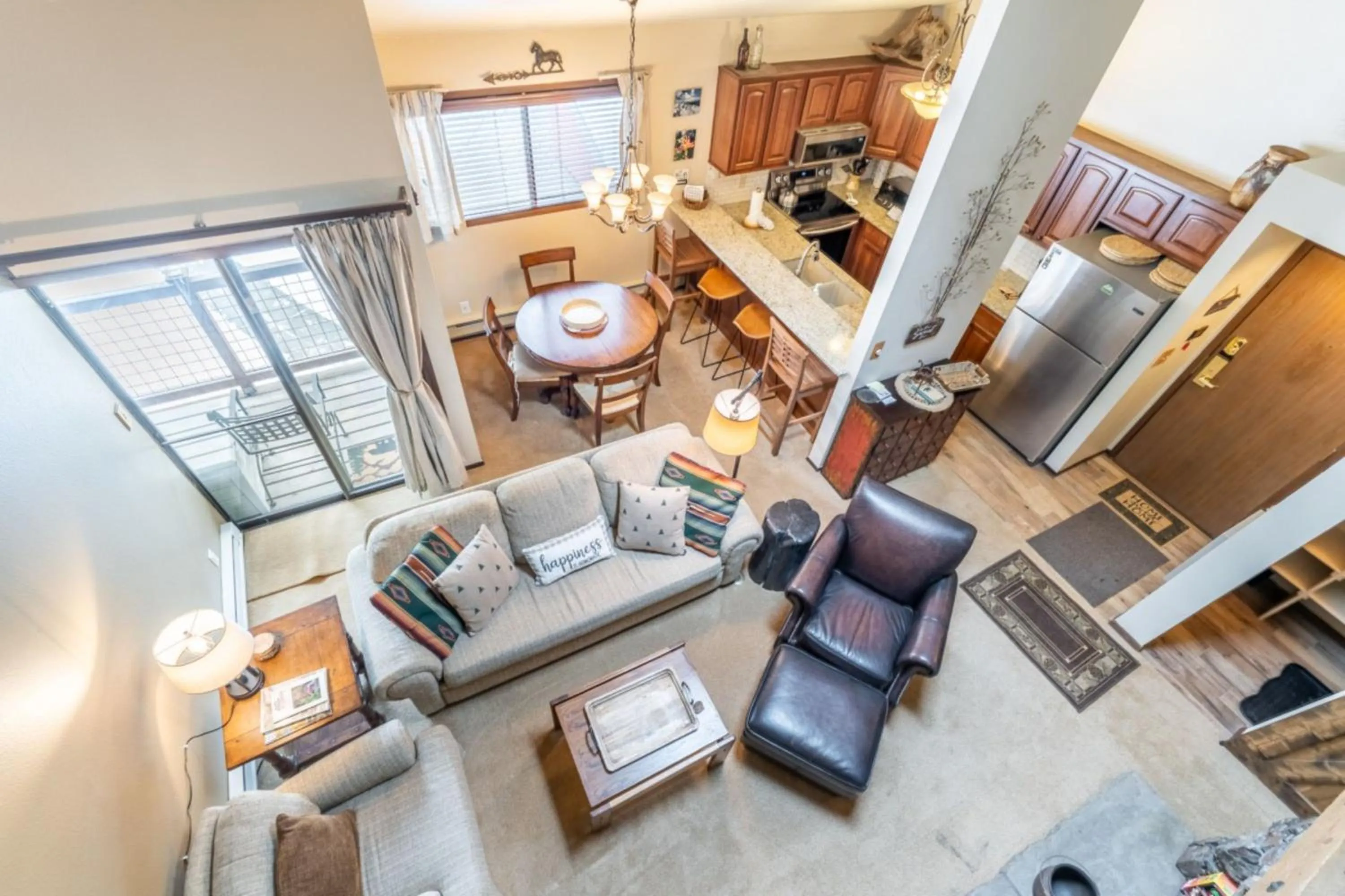 Living room in Flying Dutchman by Summit County Mountain Retreats