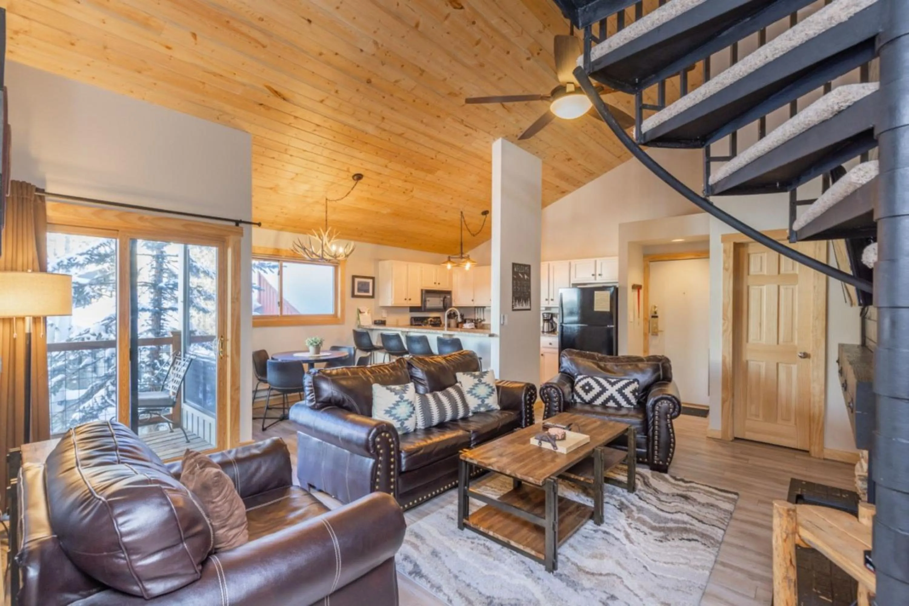 Living room in Flying Dutchman by Summit County Mountain Retreats