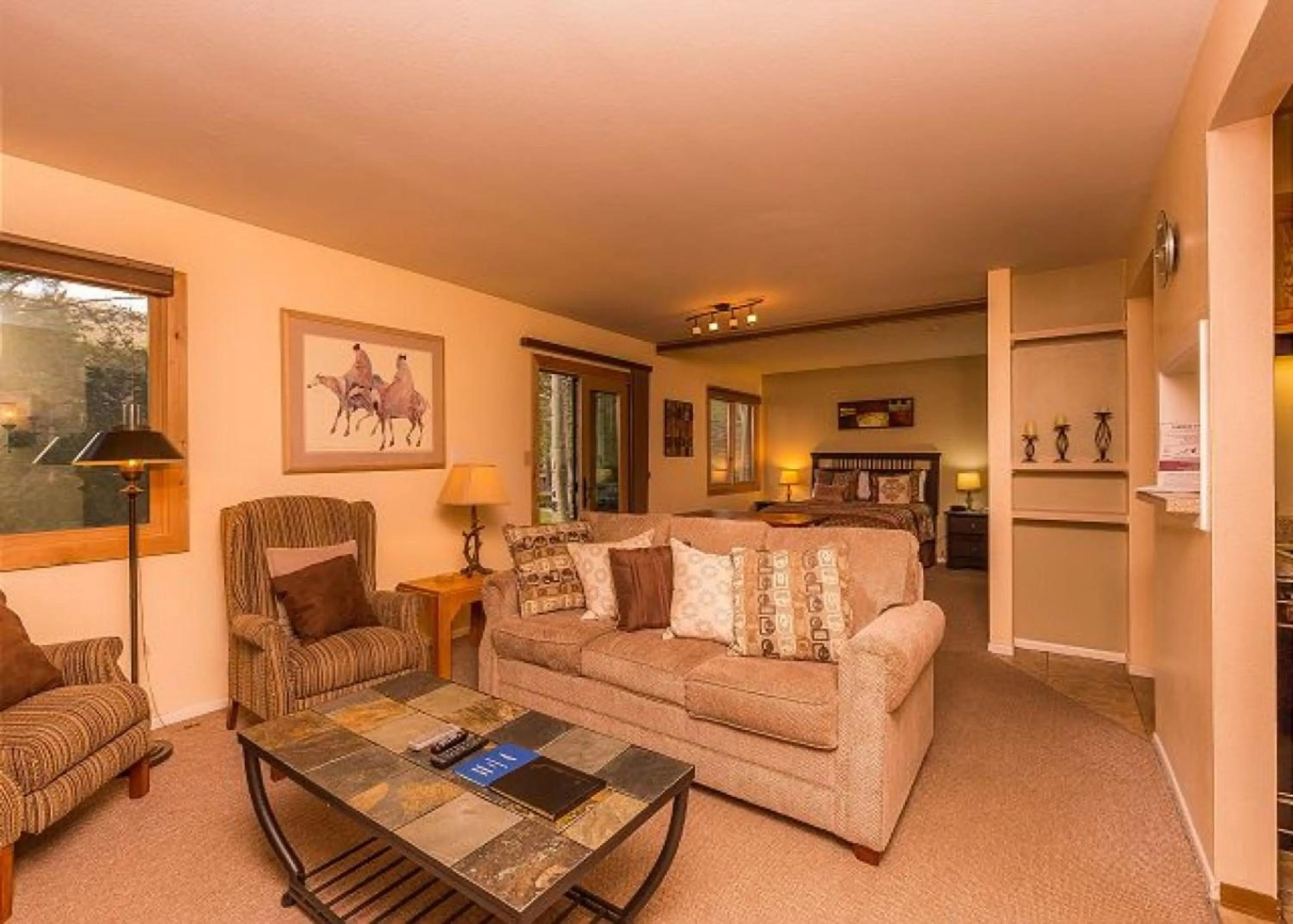Living room in Flying Dutchman by Summit County Mountain Retreats
