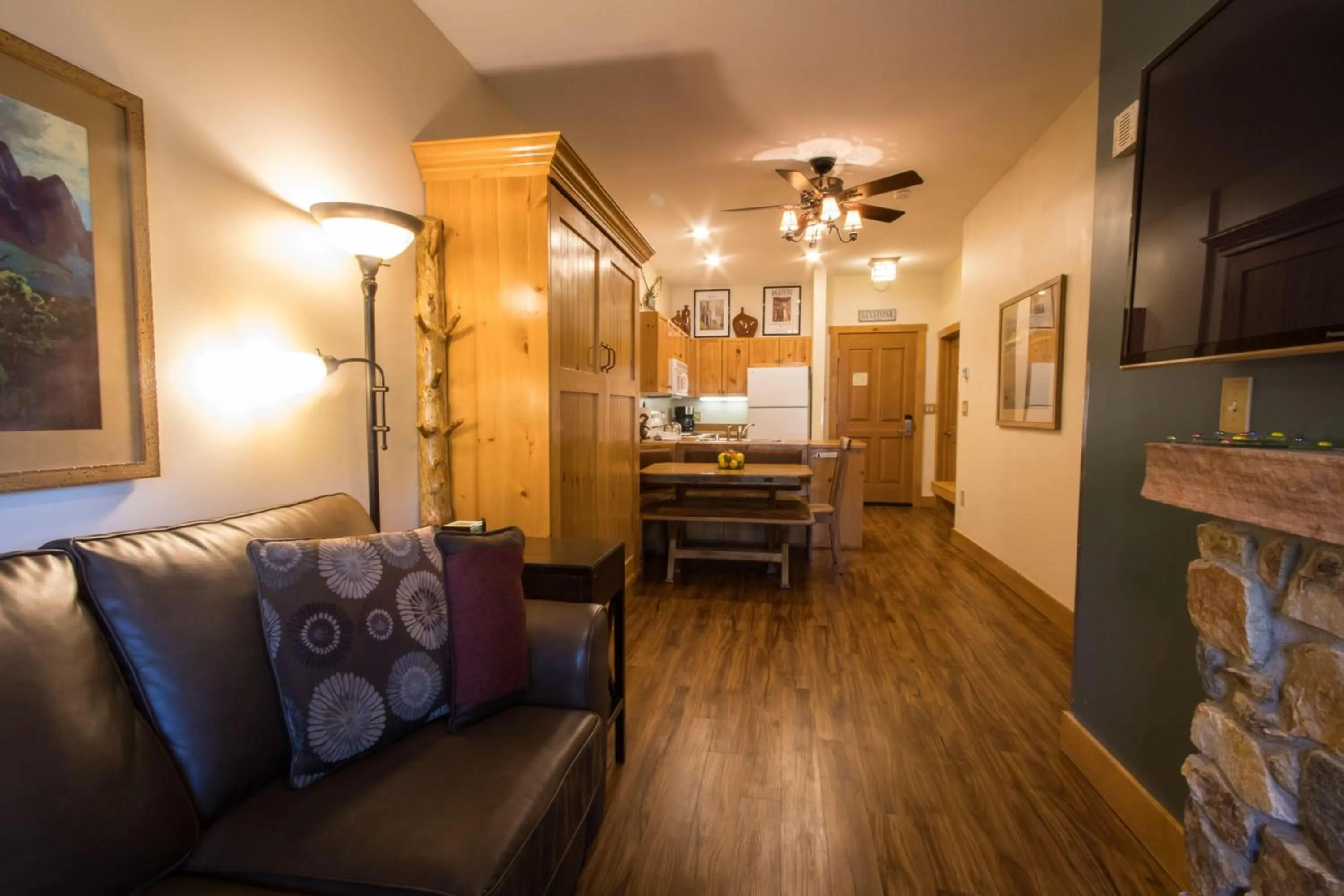 Living room in Expedition Station by Summit County Mountain Retreats