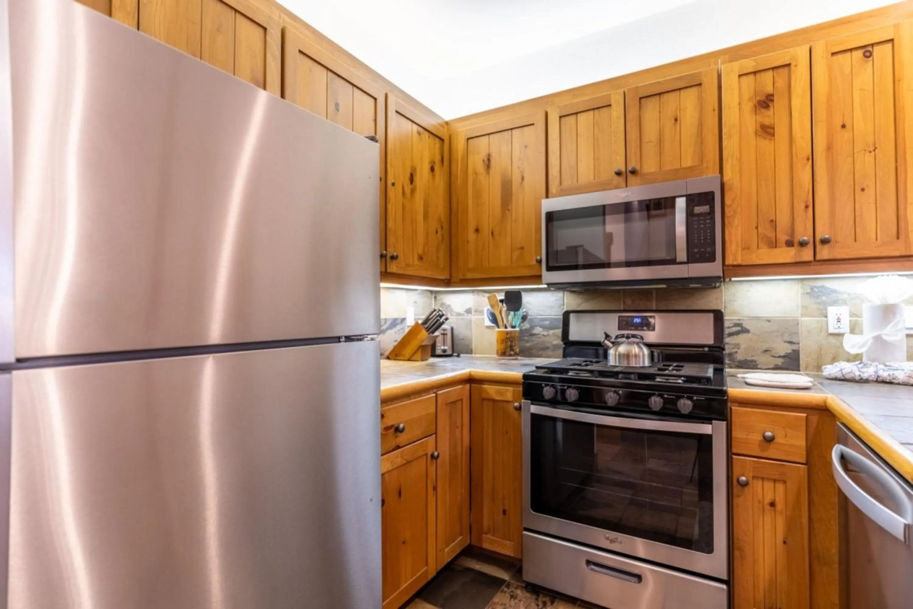 Kitchen or kitchenette in Ski Tip by Summit County Mountain Retreats