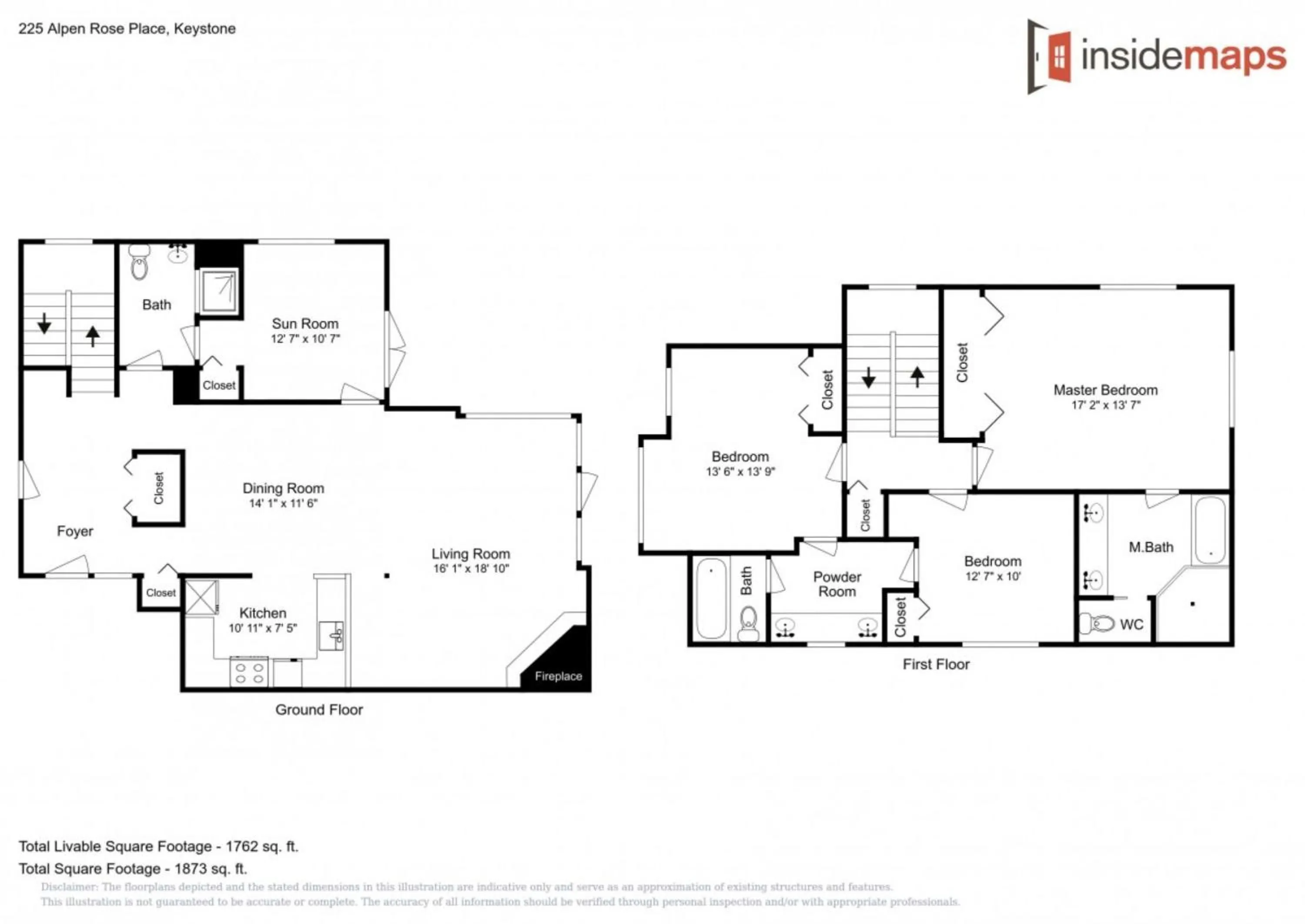 Floor plan in Ski Tip by Summit County Mountain Retreats