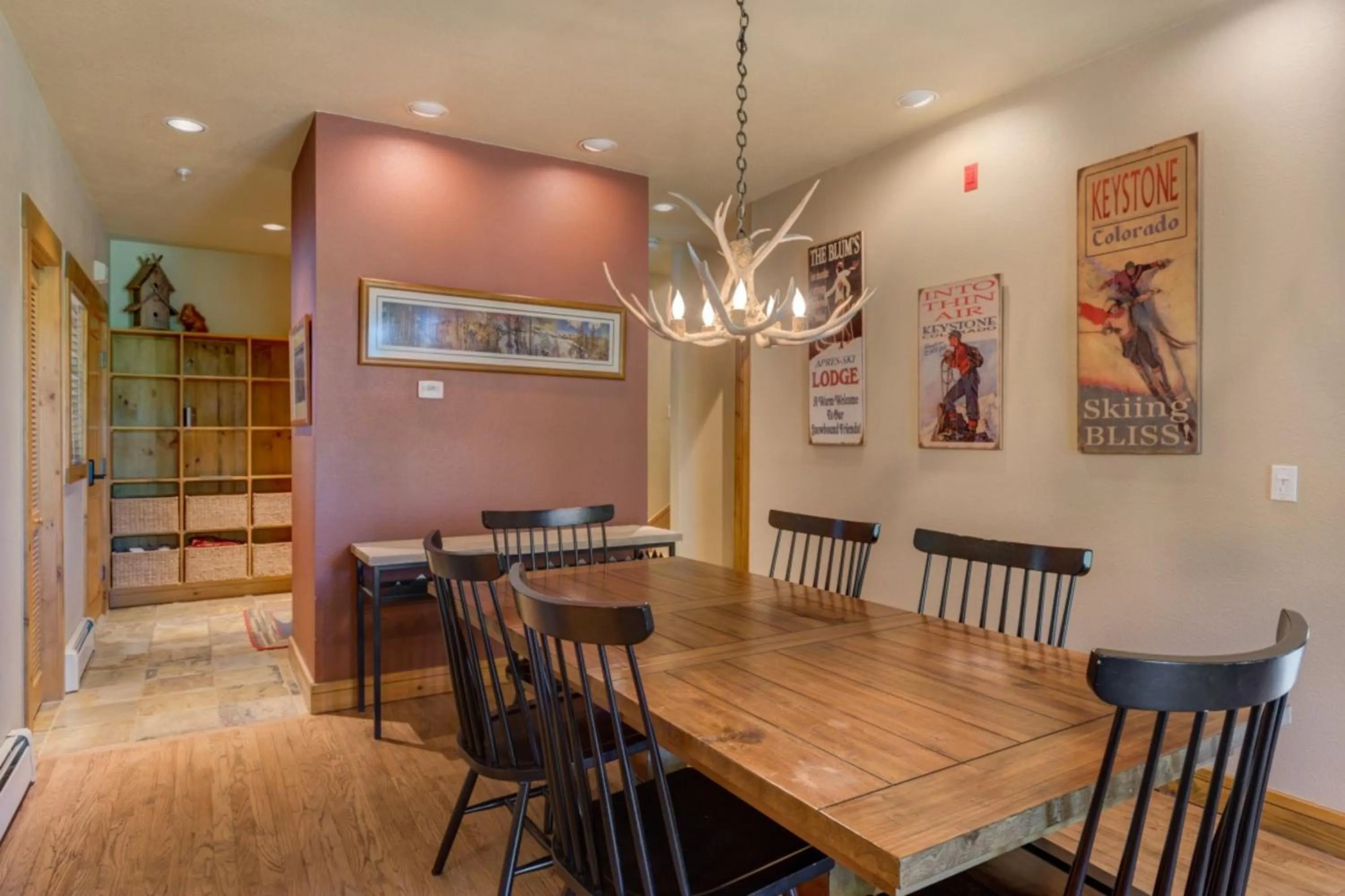 Dining area in Ski Tip by Summit County Mountain Retreats