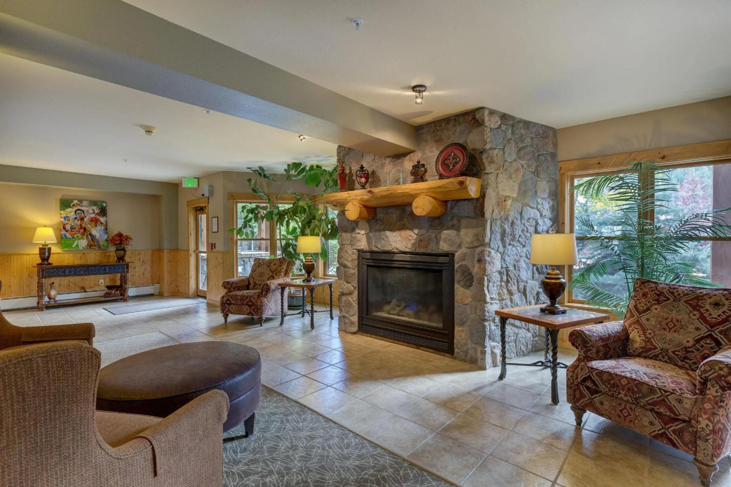 Lobby or reception in Tenderfoot Lodge by Summit County Mountain Retreats