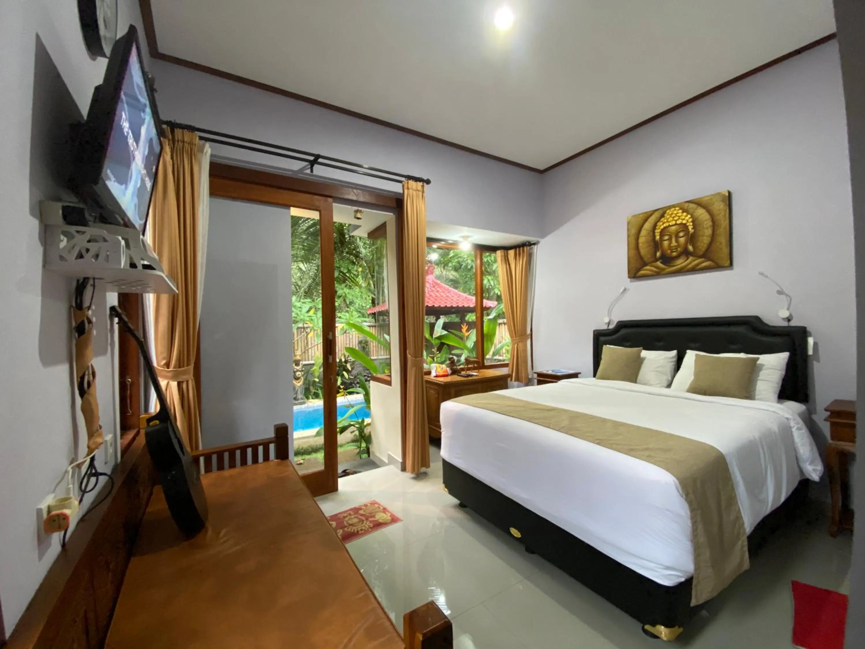 Bed in Villa Melanting