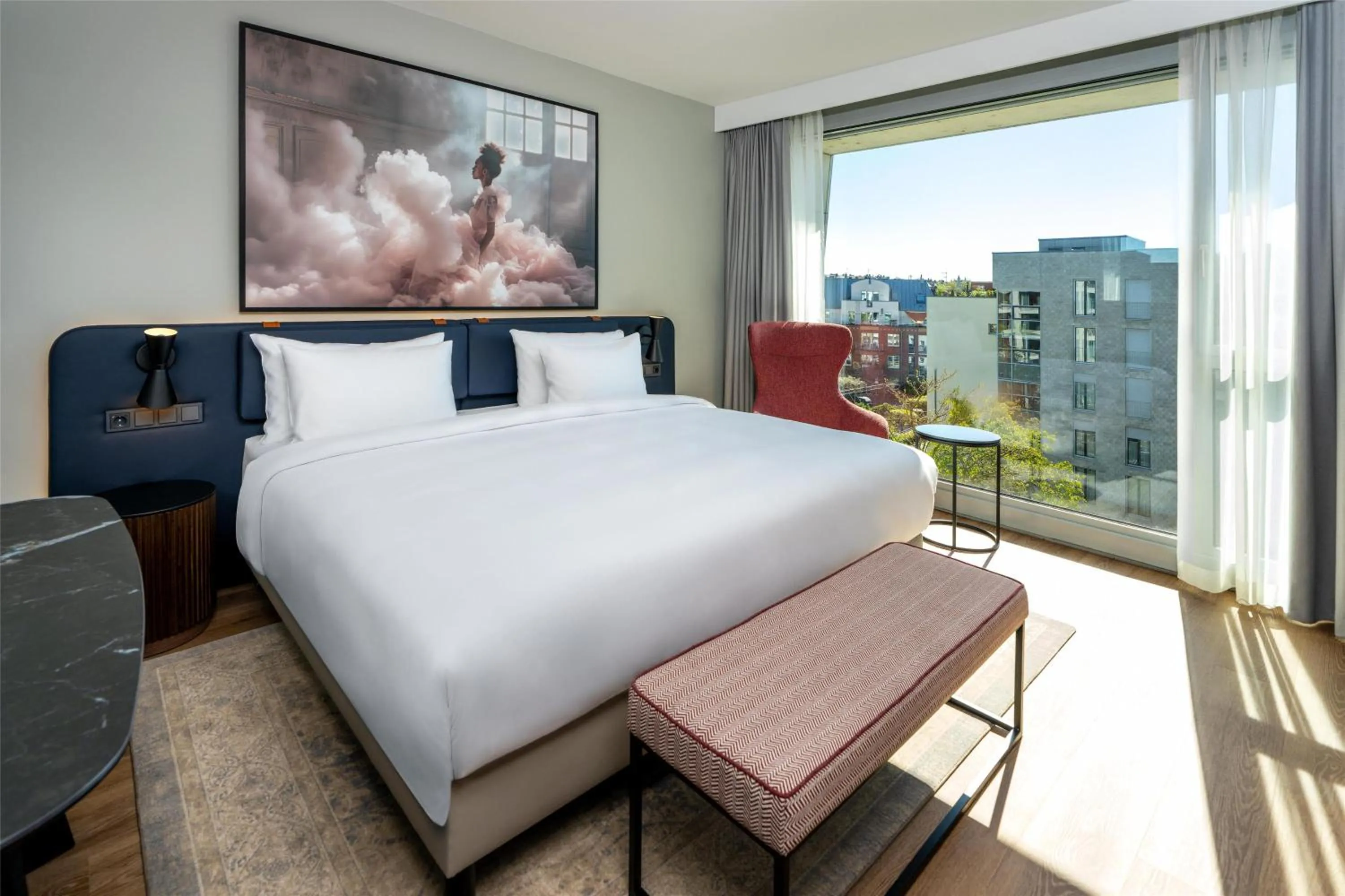 Photo of the whole room, Bed in Radisson Blu Media Harbour Hotel, Düsseldorf