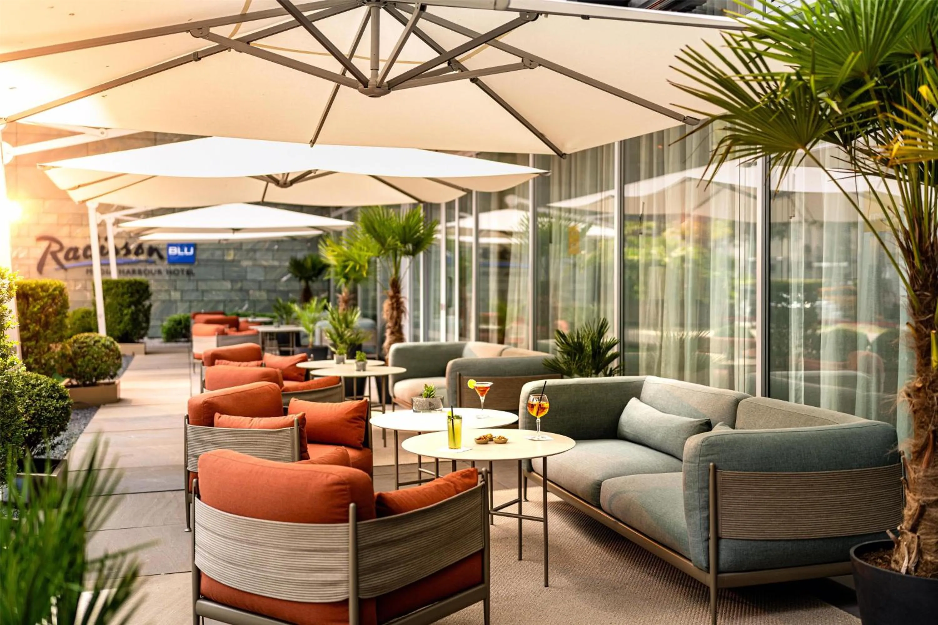 Property building in Radisson Blu Media Harbour Hotel, Düsseldorf