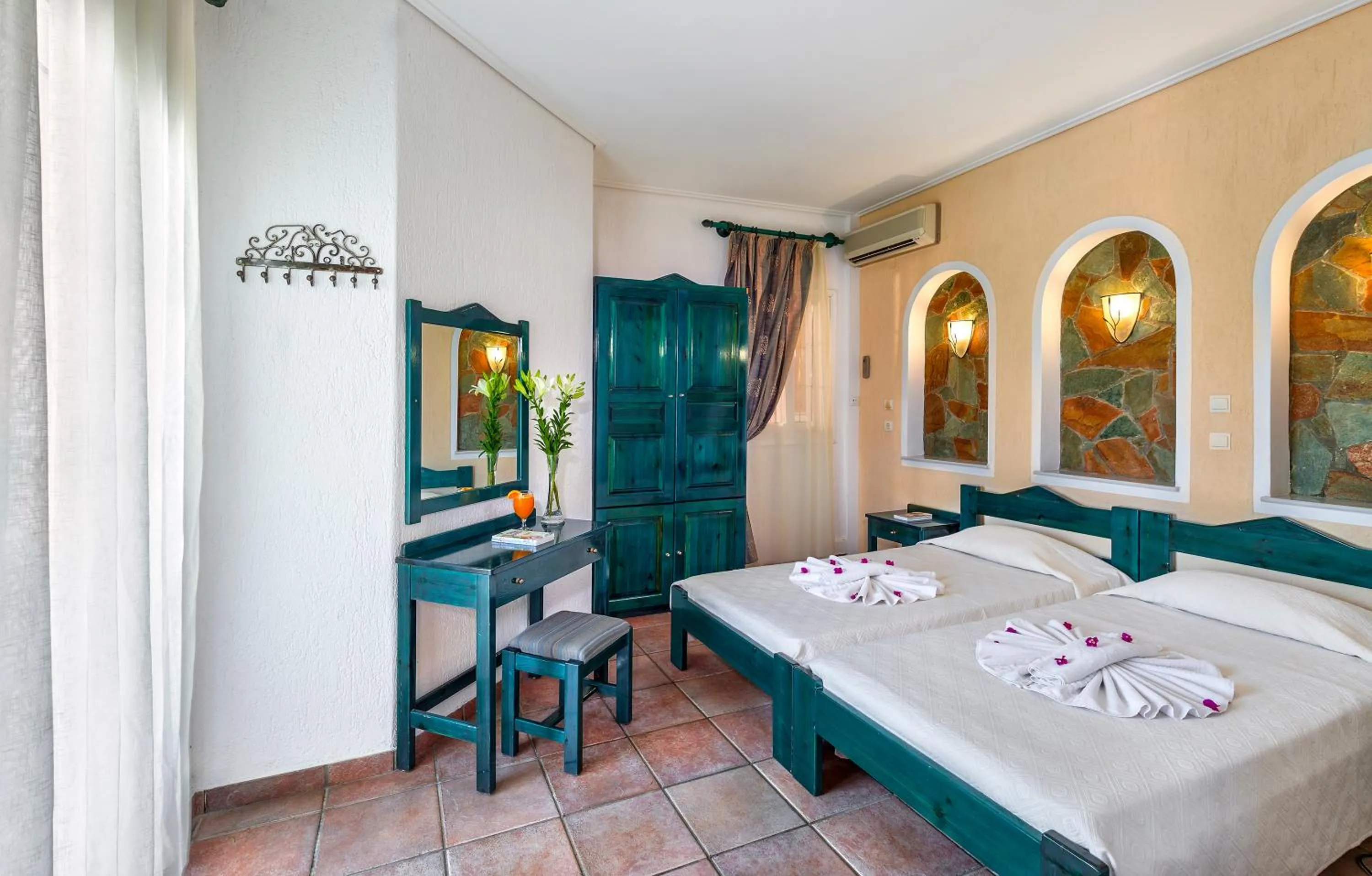 Bed in Castle Suites Hotel