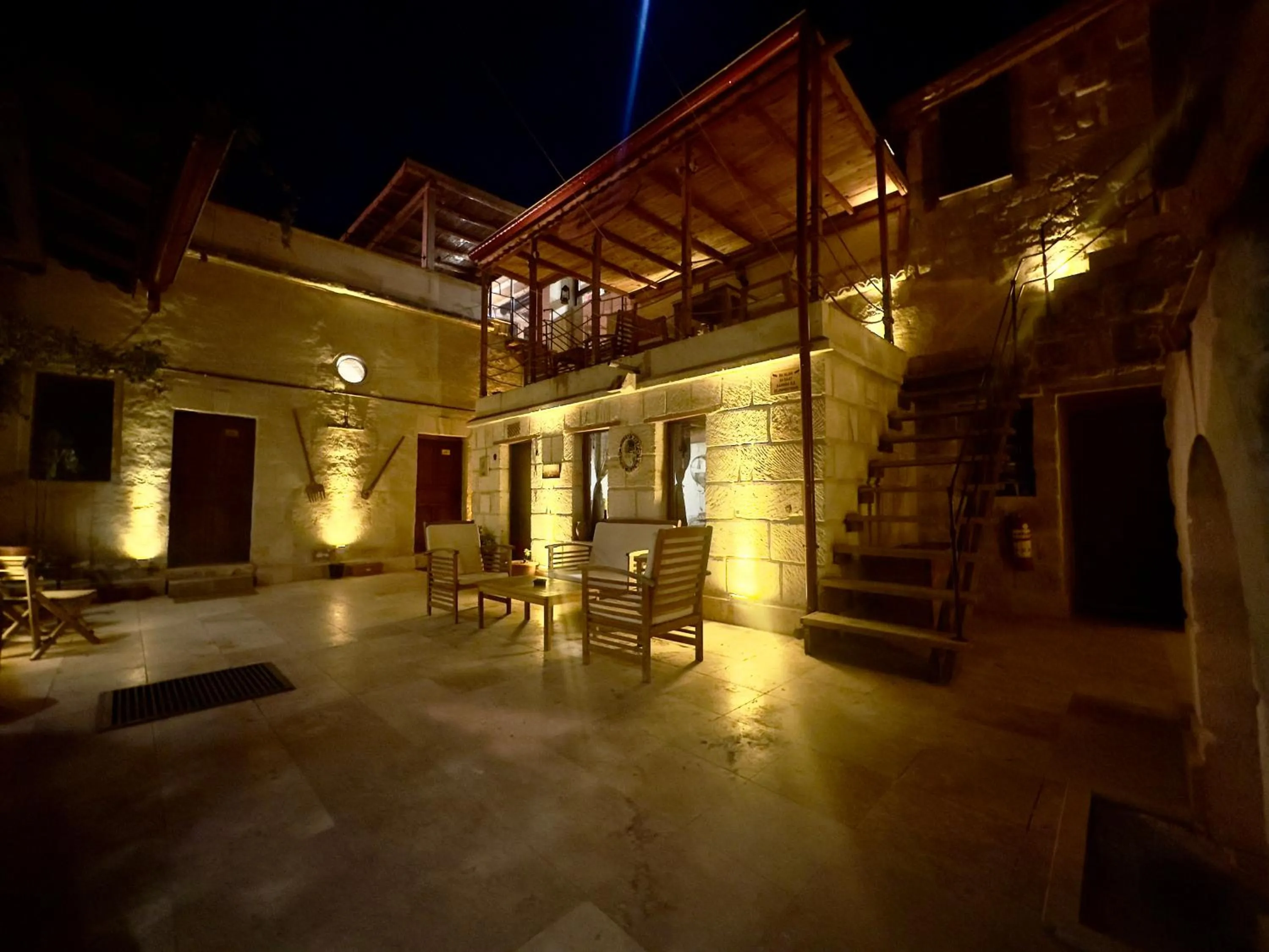 Inner courtyard view in Cappadocia Balloon House