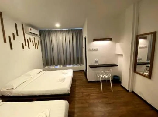 Bed in Kuching Hotel