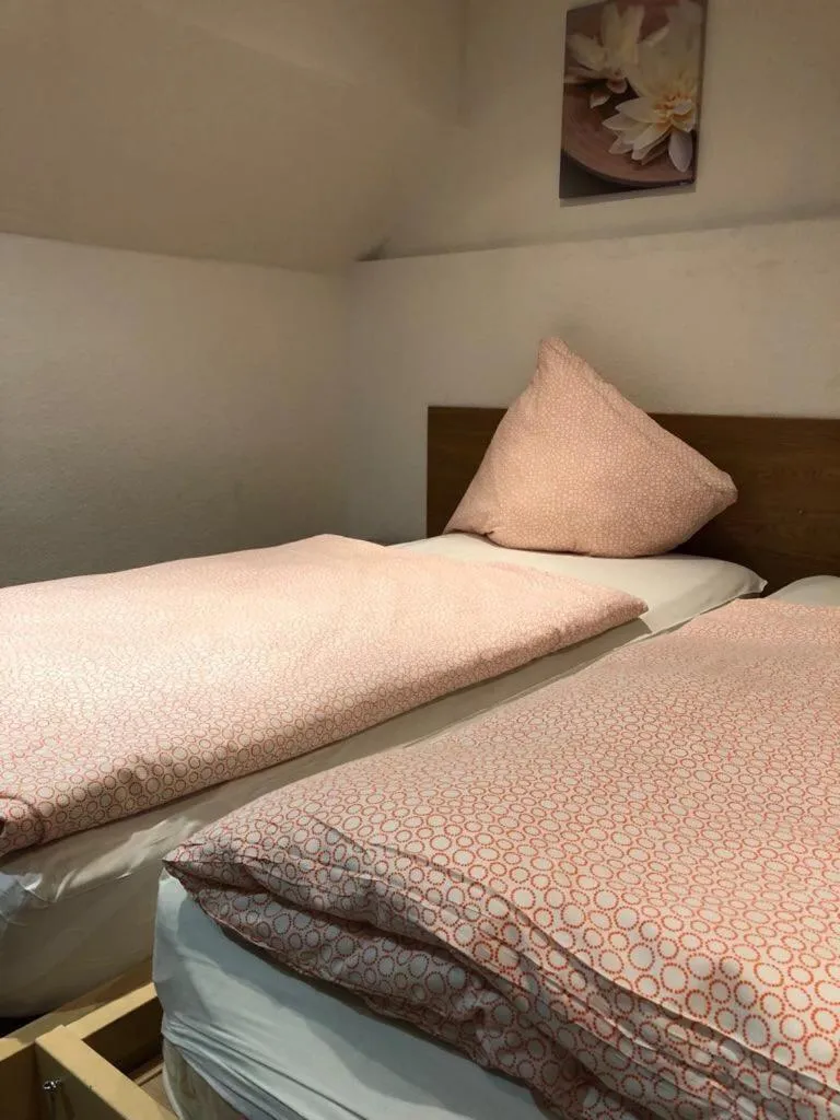 Bed in Balthasar Neumann Speiserei & Gästehaus - Zentrum Brühl -E-Ladestation, nähe Phantasialand