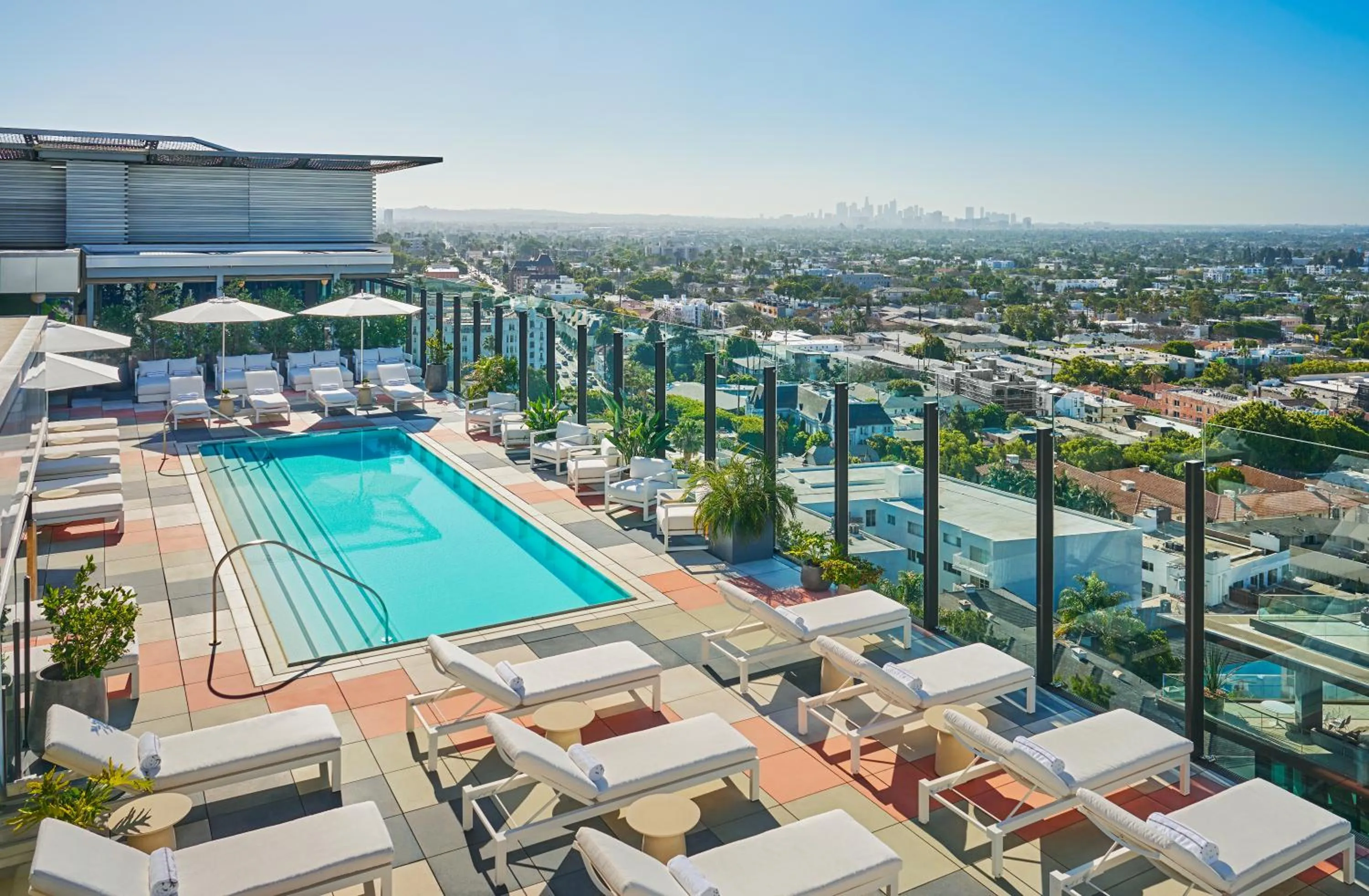 Pool view in Pendry West Hollywood