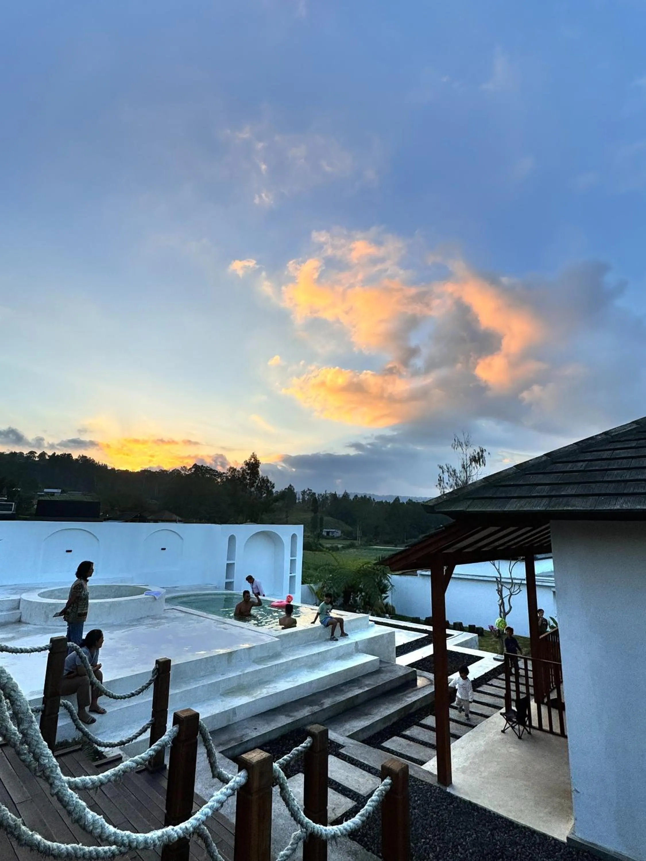 Swimming pool in Volcano Side Kintamani Bali