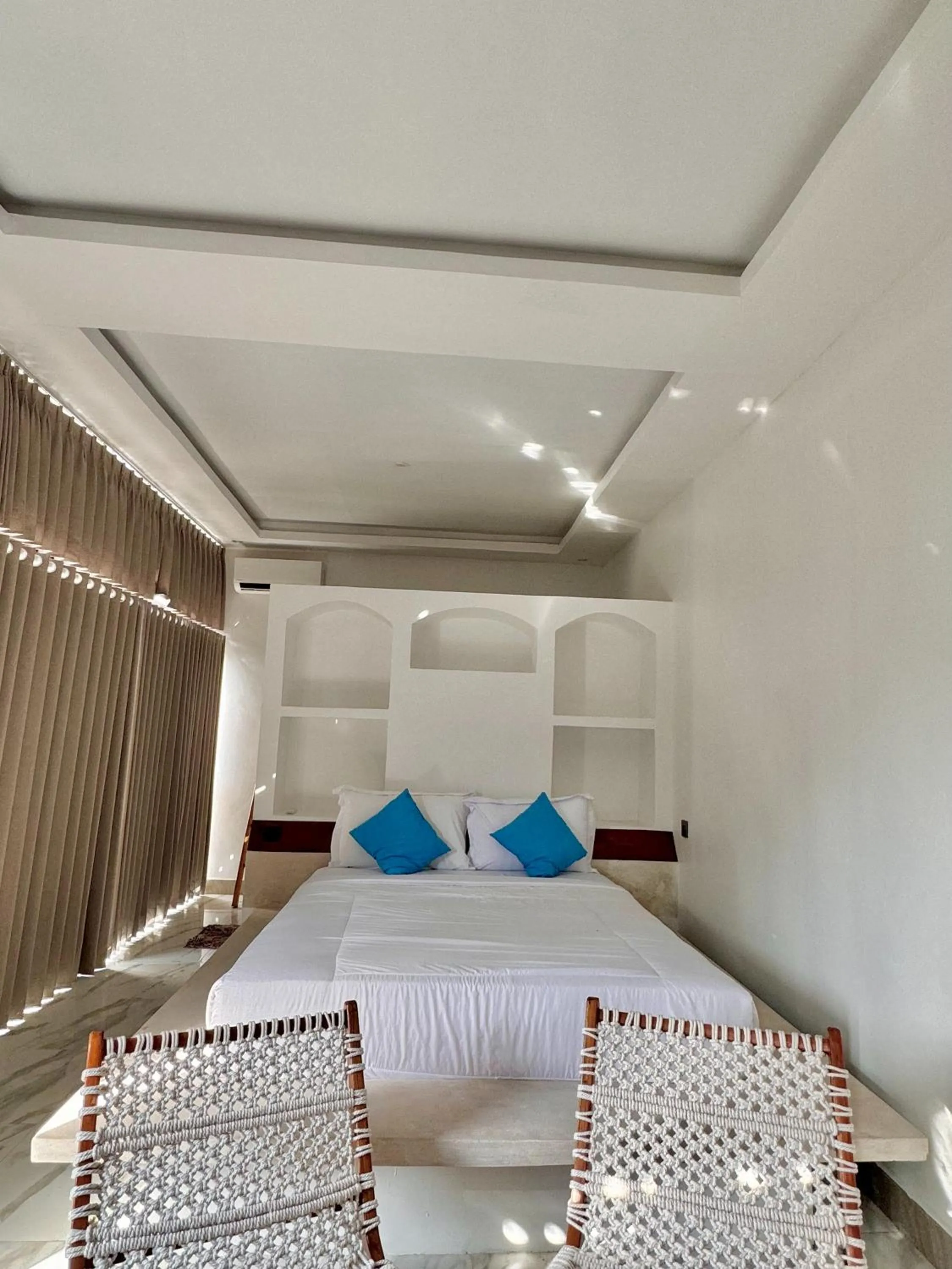 Bedroom, Bed in Volcano Side Kintamani Bali