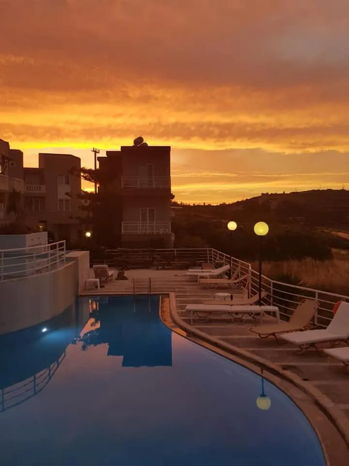 Sunset in Pelagia Bay Hotel