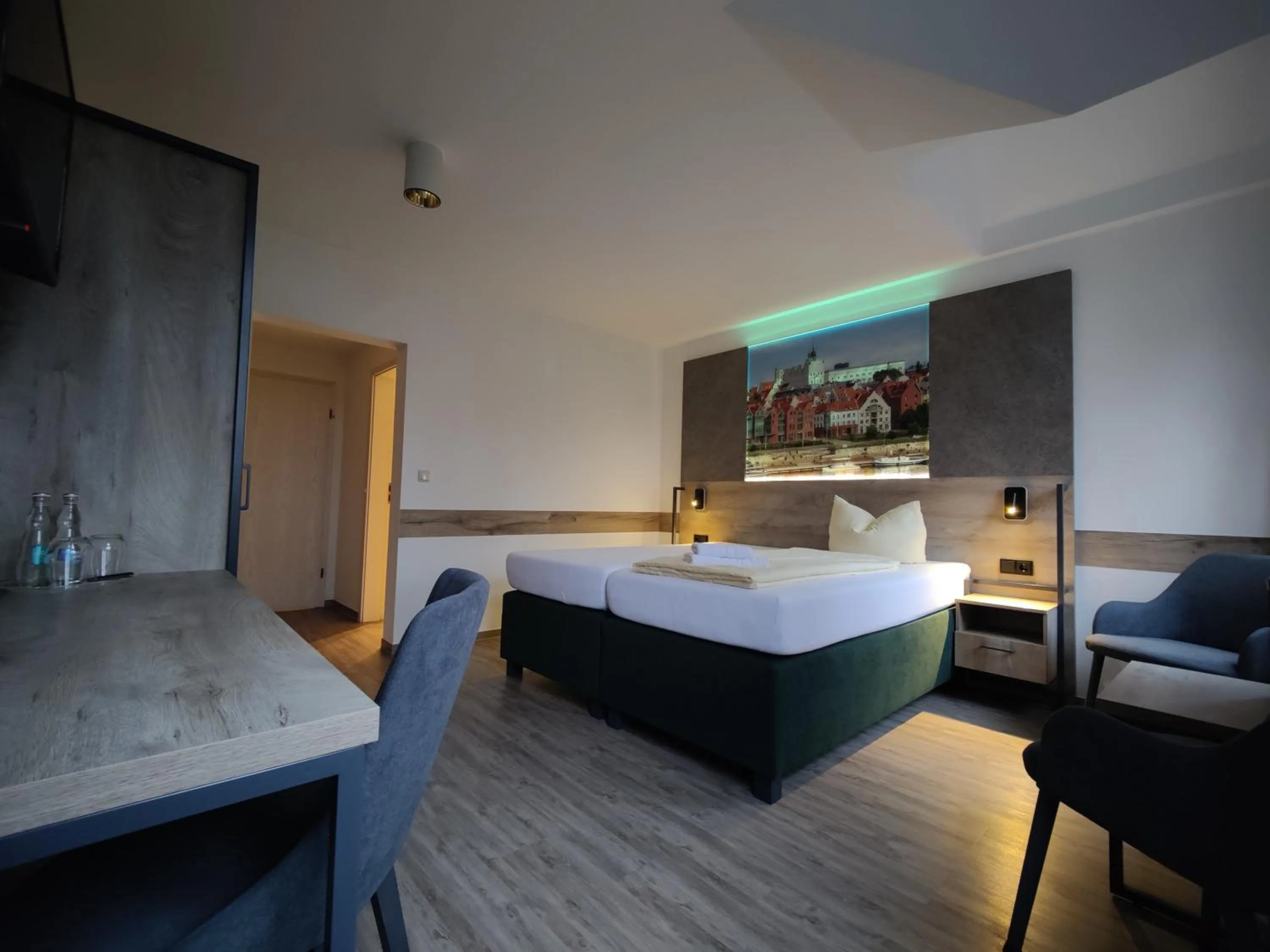 Bed in Hotel Stettiner Hof