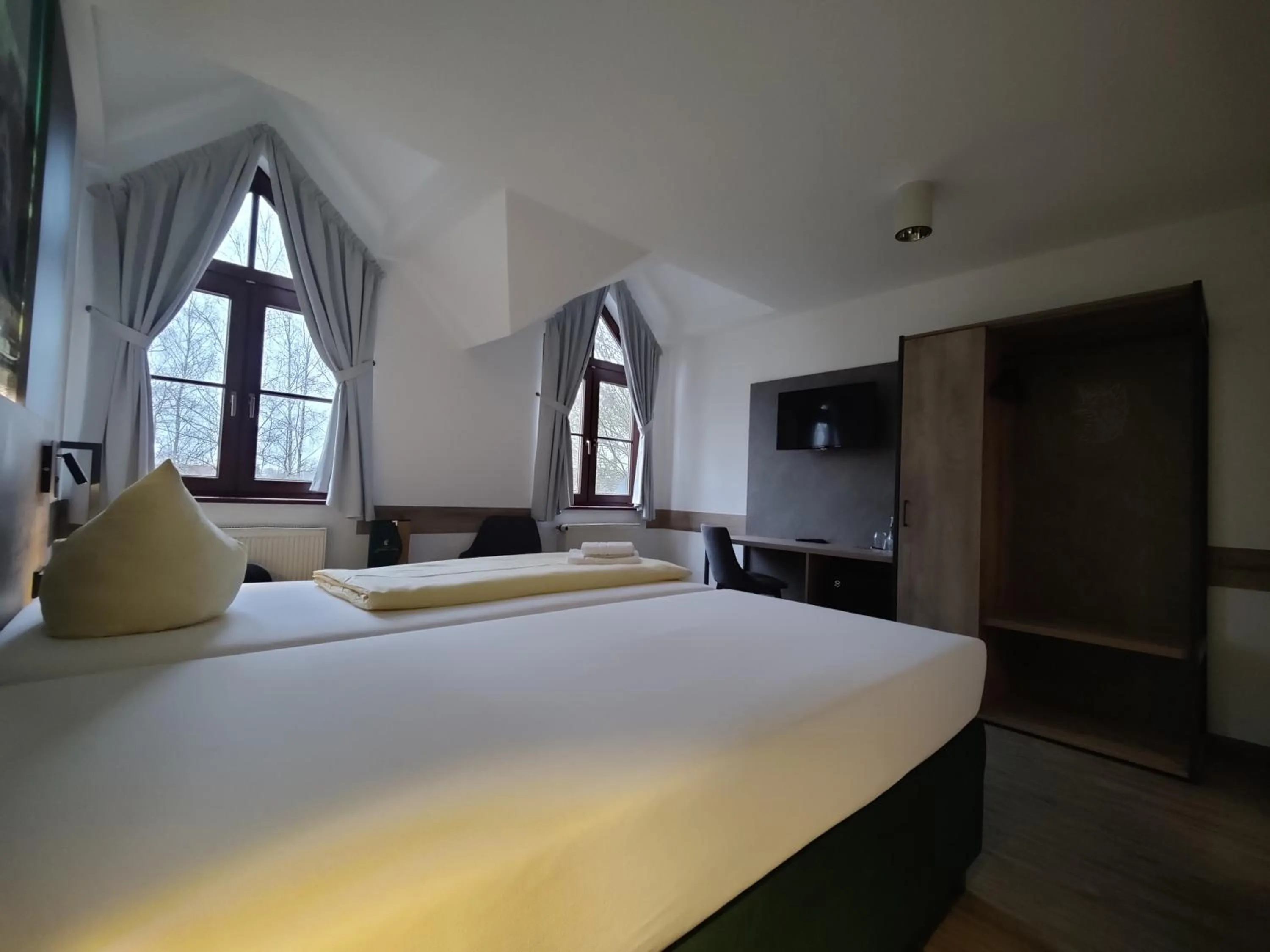 Bed in Hotel Stettiner Hof