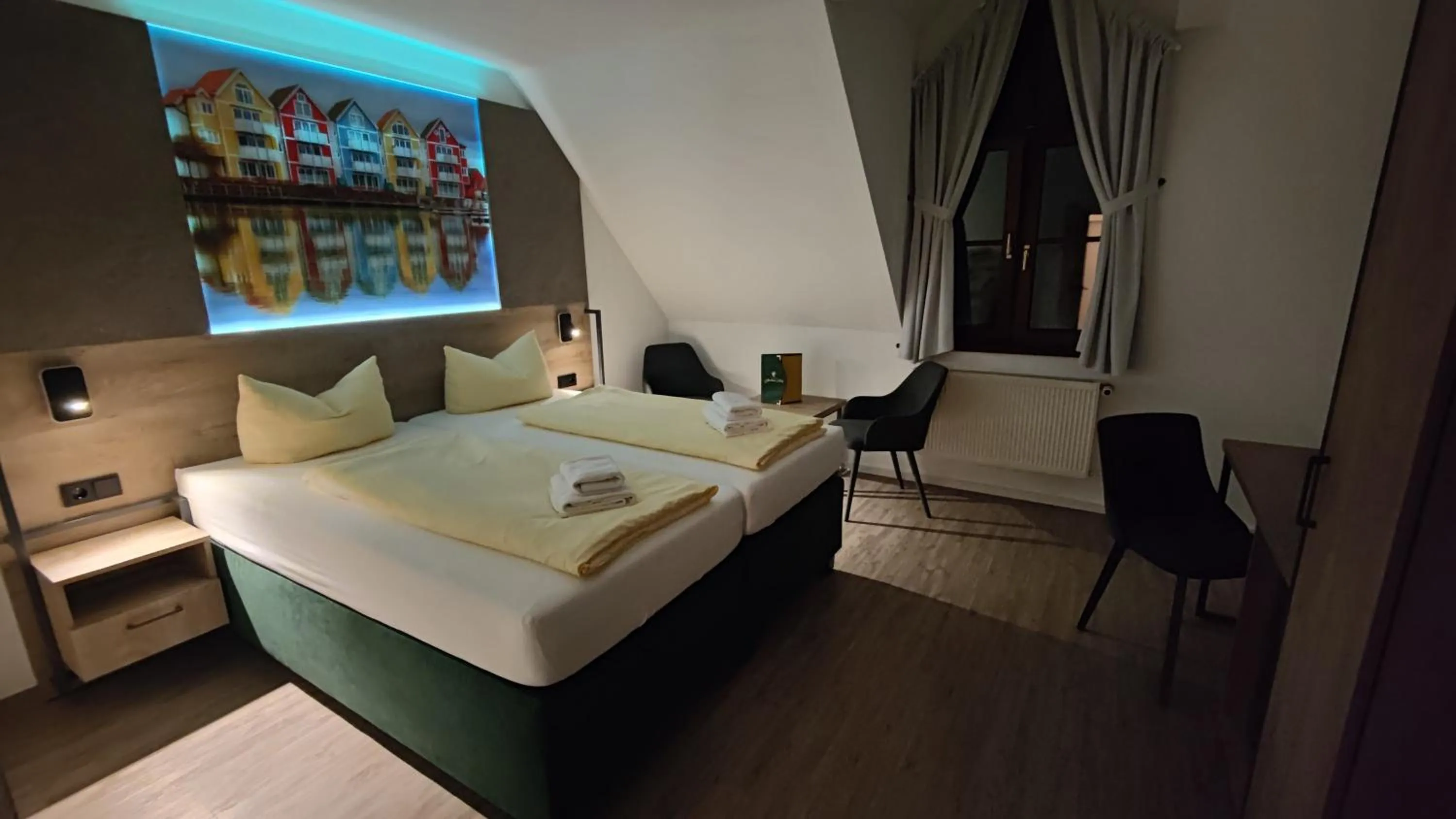 Bed in Hotel Stettiner Hof