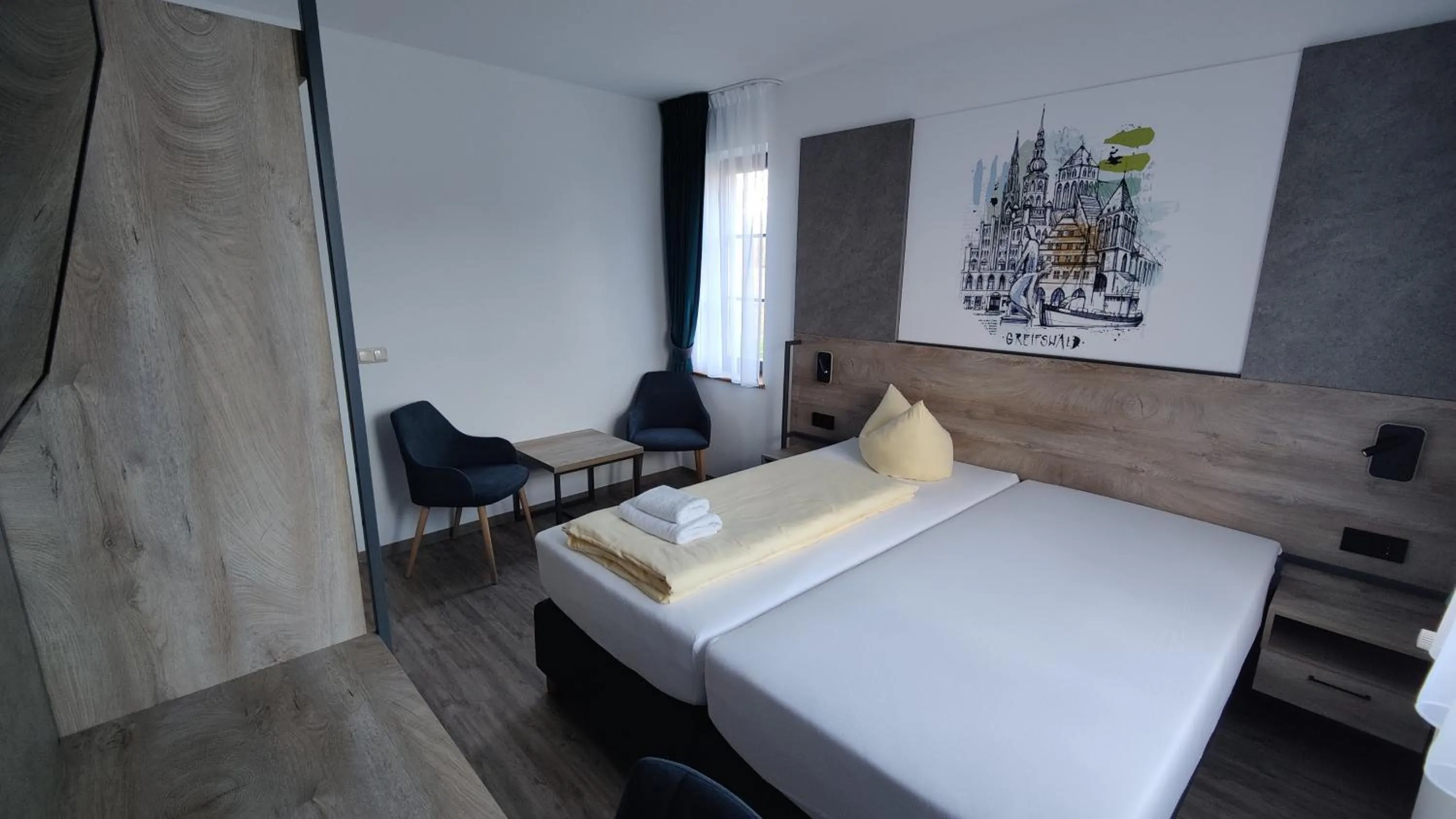 Bed in Hotel Stettiner Hof