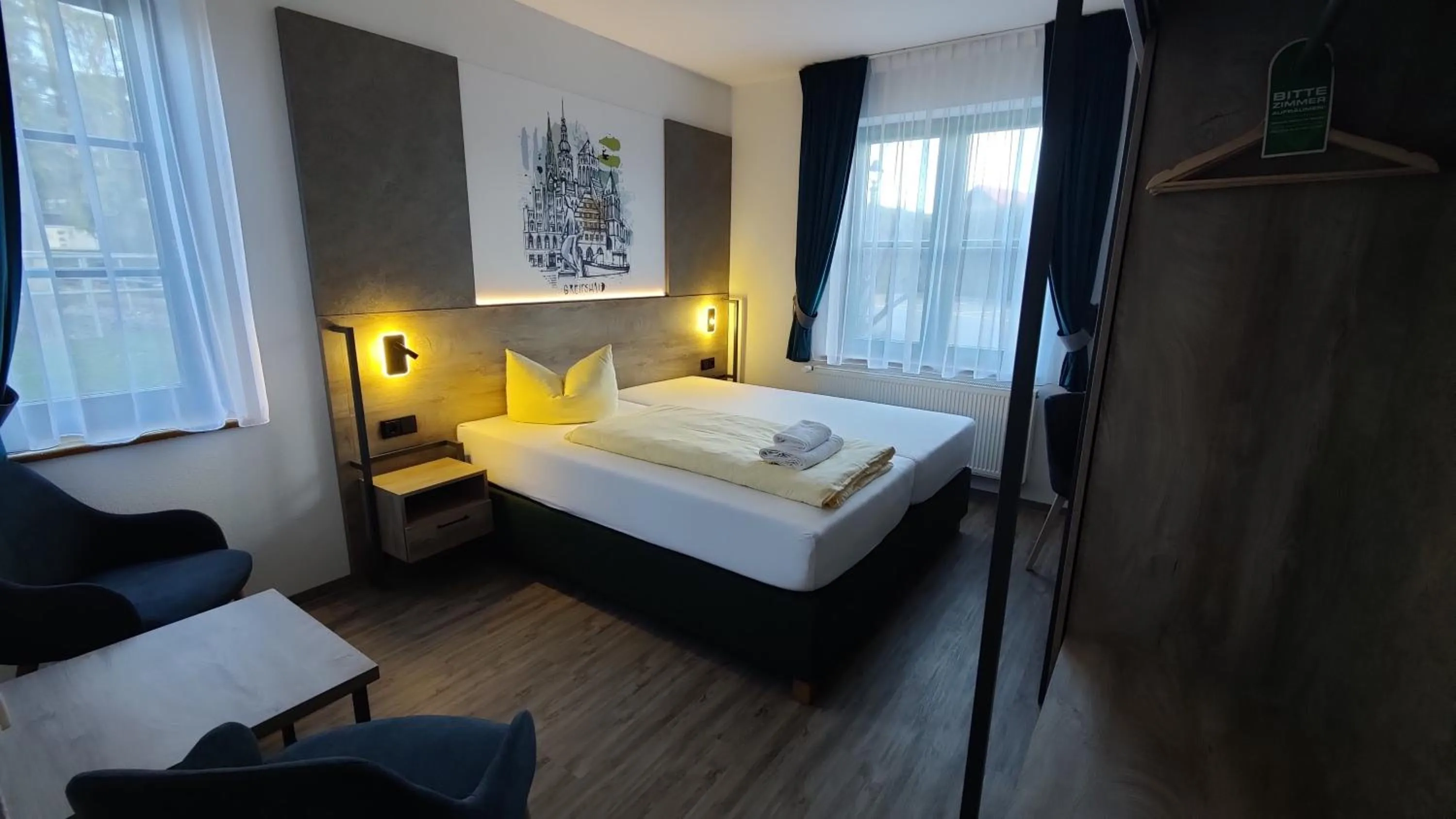 Bed in Hotel Stettiner Hof