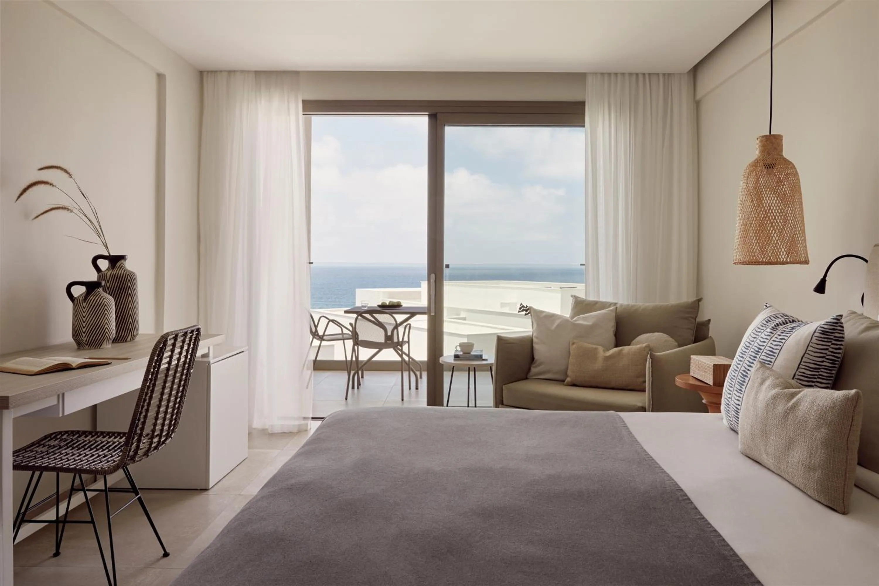 View (from property/room), Bed in Atlantica Mare Village Paphos