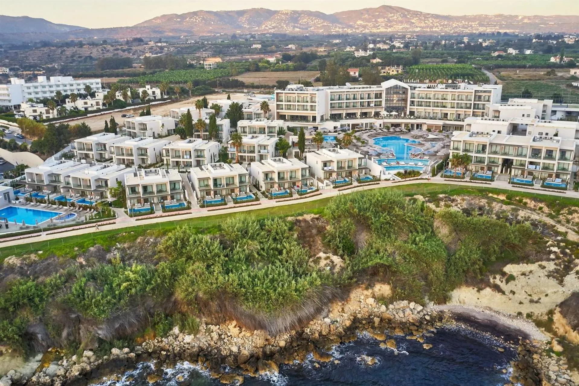Bird's eye view in Atlantica Mare Village Paphos