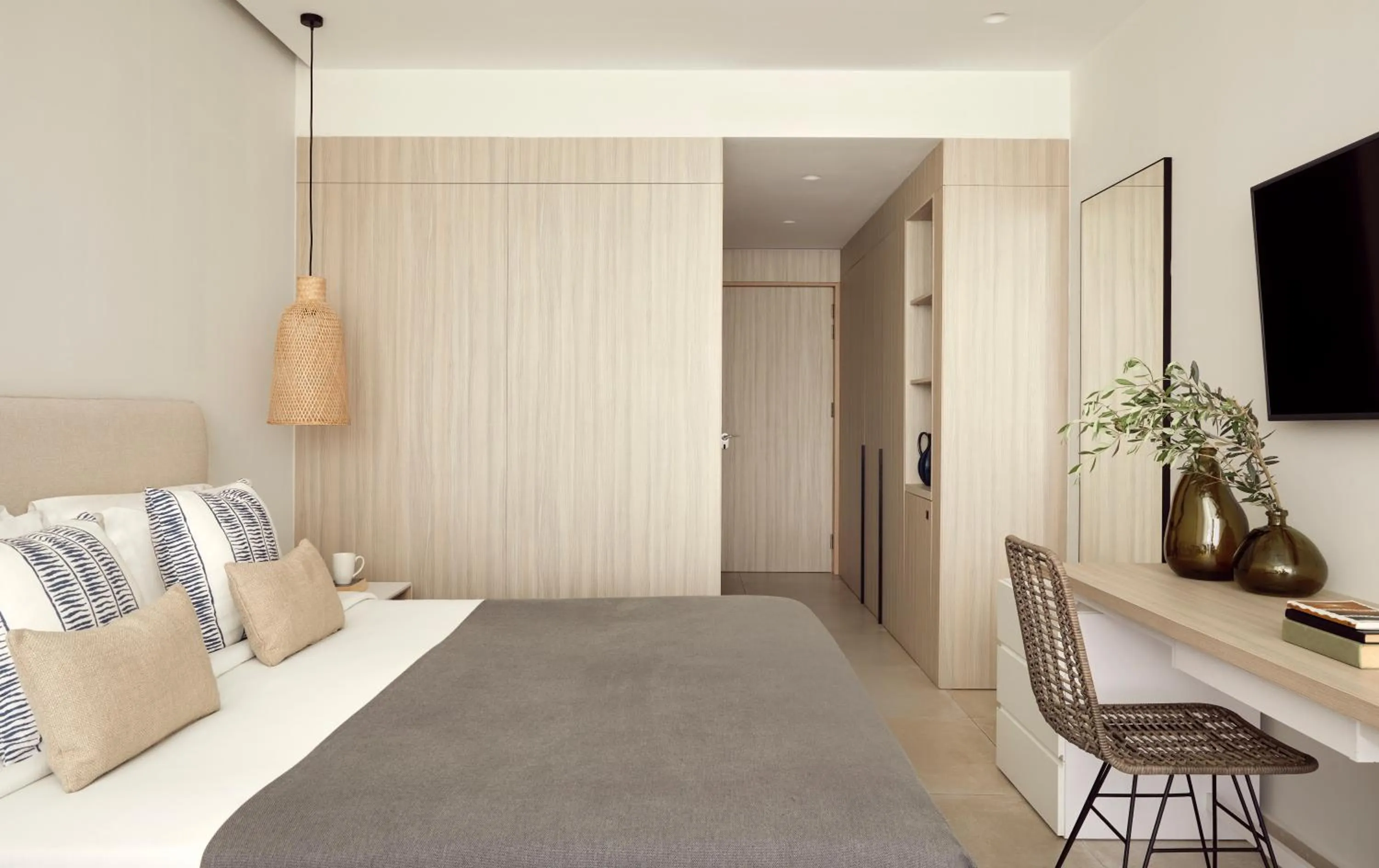 Bedroom, Bed in Atlantica Mare Village Paphos