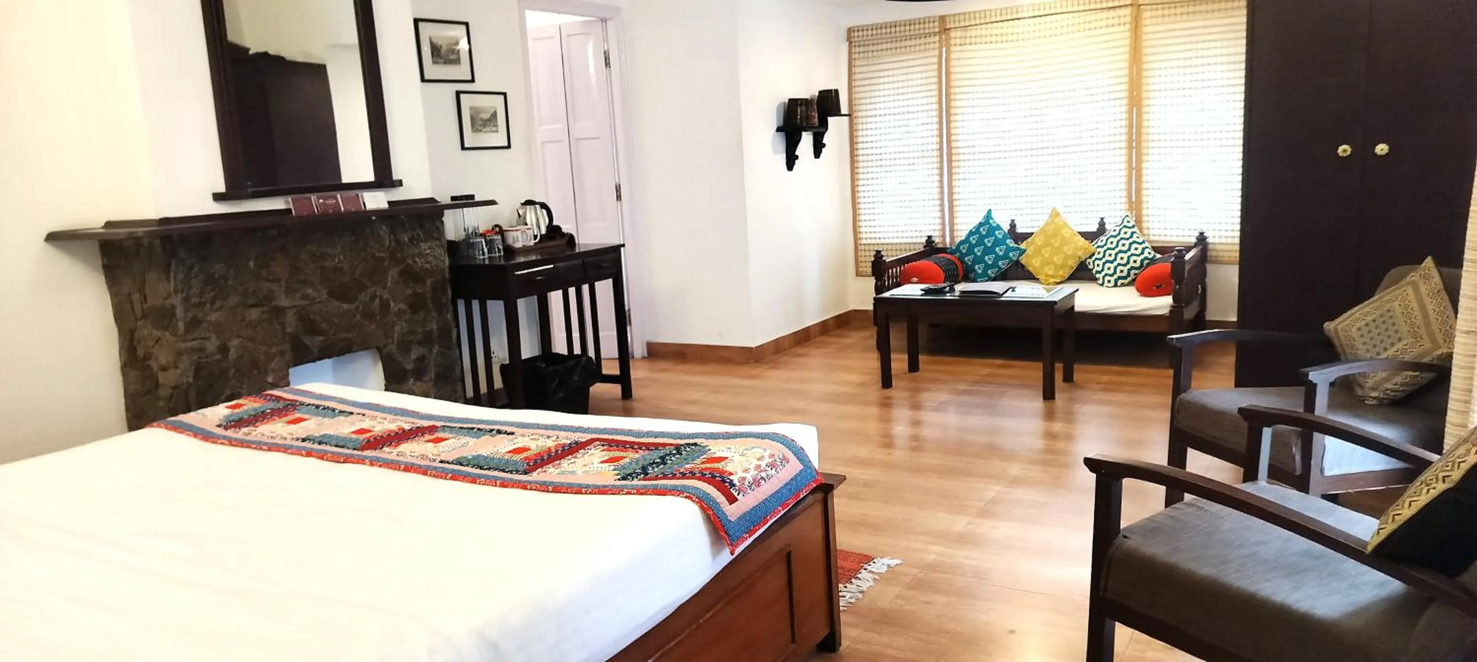 Bedroom in Bhikampur Lodge By Nine Hotels