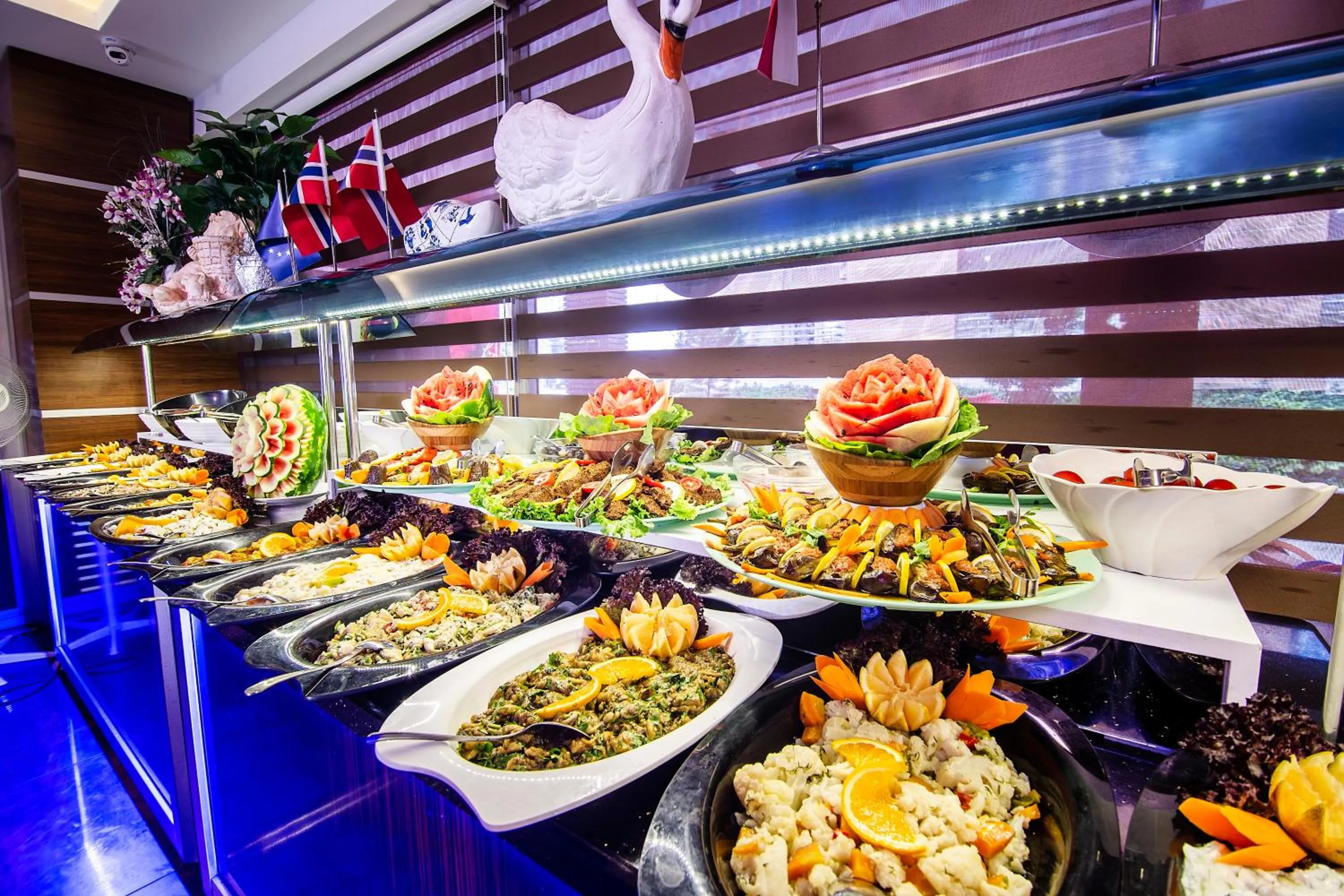 Breakfast in Kleopatra blue hawai hotel