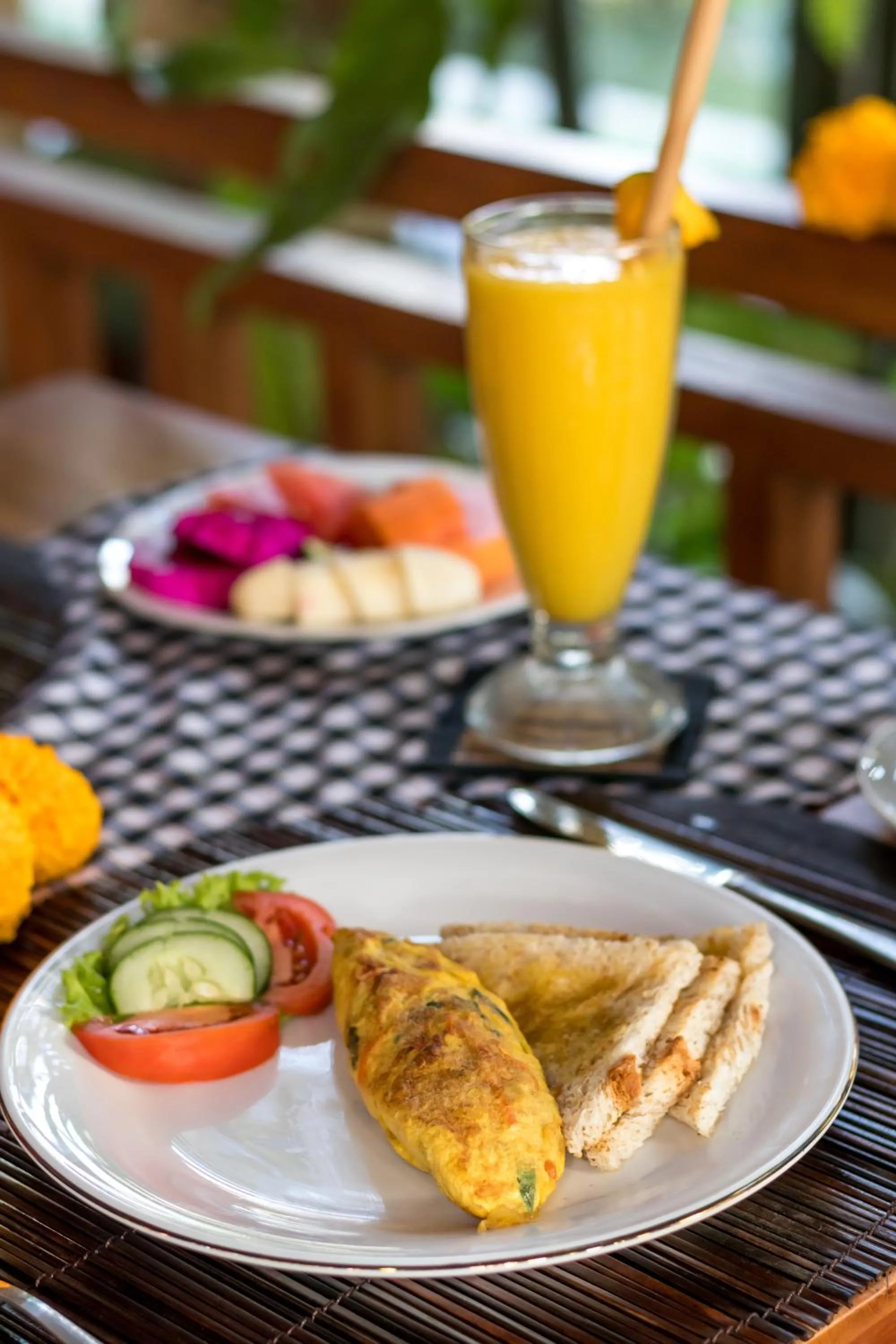 Breakfast in Hidden Padma Retreat